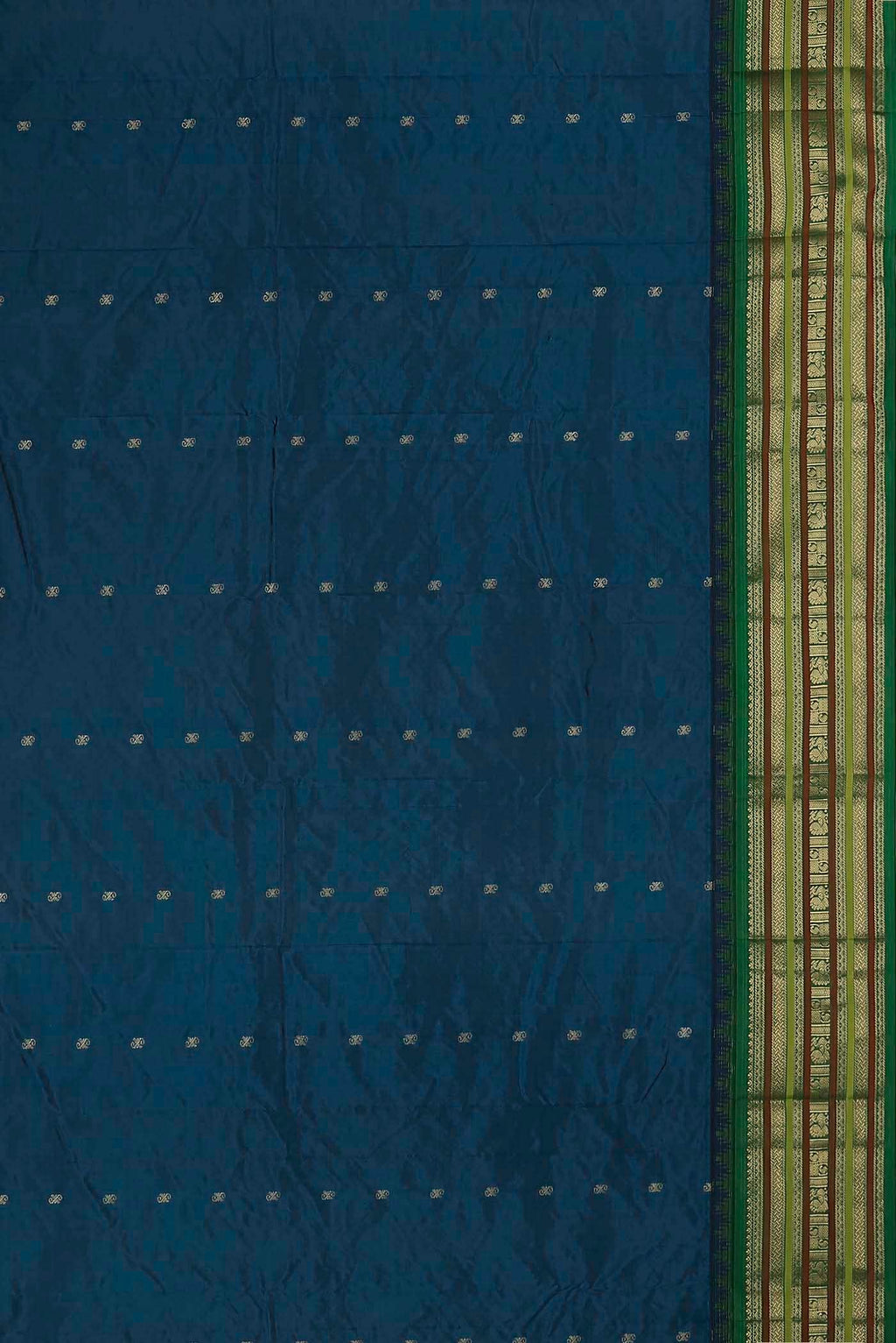 Blue Blended Bangalore Silk Saree