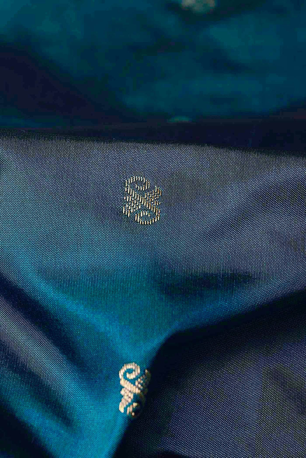 Blue Blended Bangalore Silk Saree
