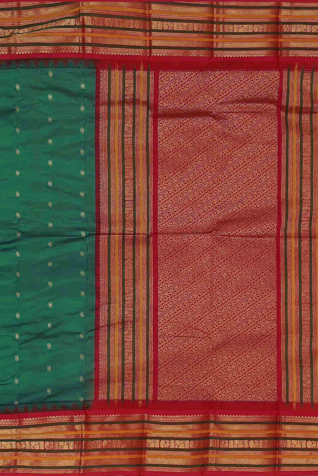 Green Blended Bangalore Silk Saree