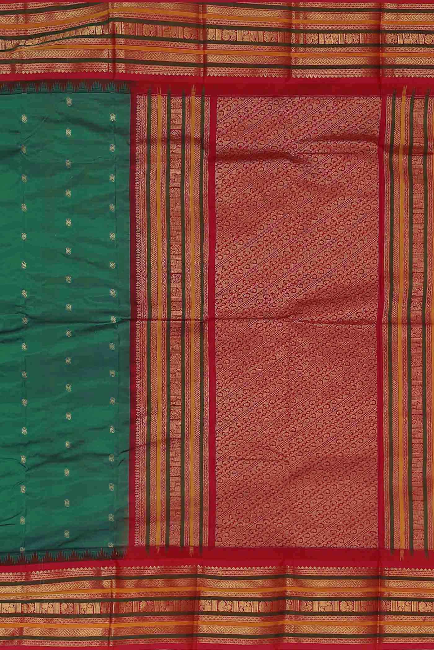Green Blended Bangalore Silk Saree