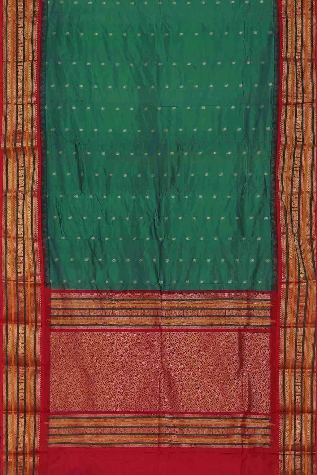Green Blended Bangalore Silk Saree