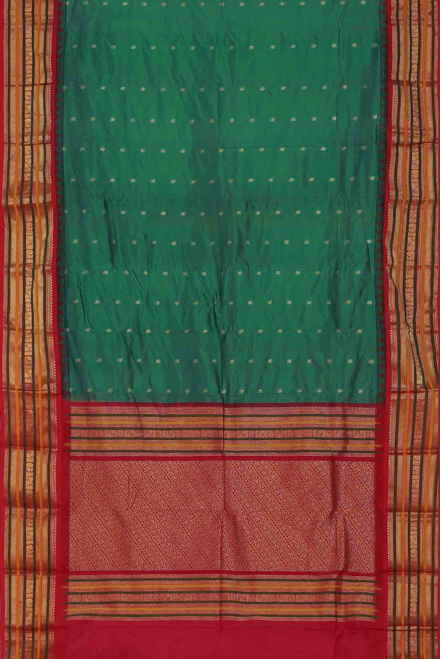 Green Blended Bangalore Silk Saree