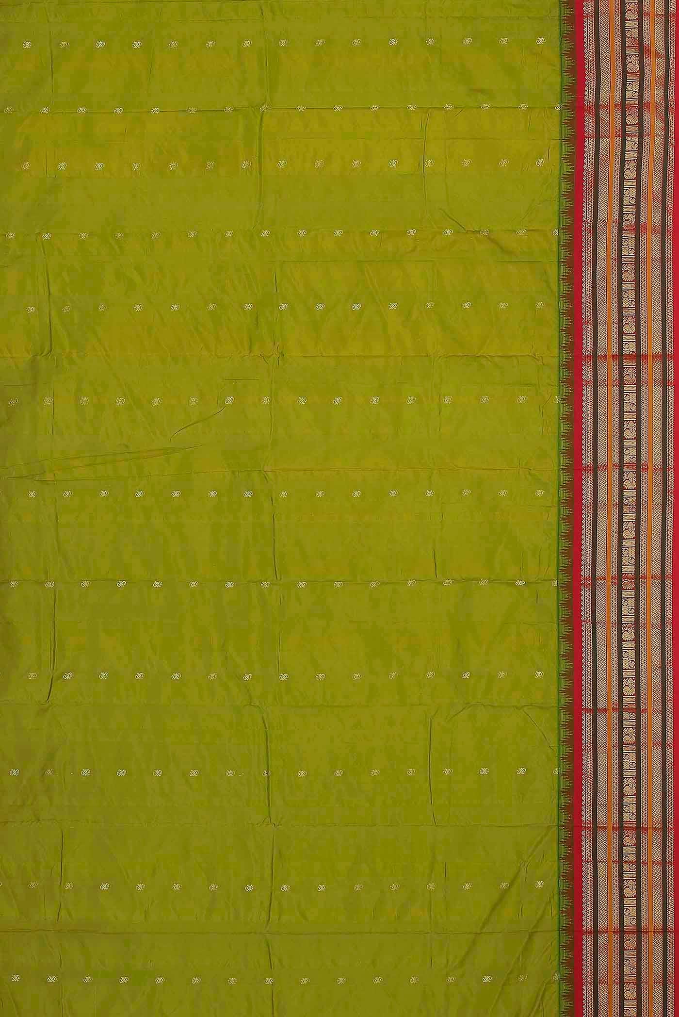 Green Blended Bangalore Silk Saree
