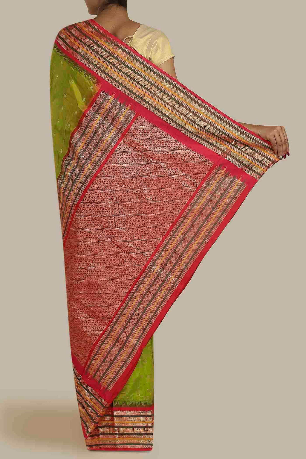 Green Blended Bangalore Silk Saree