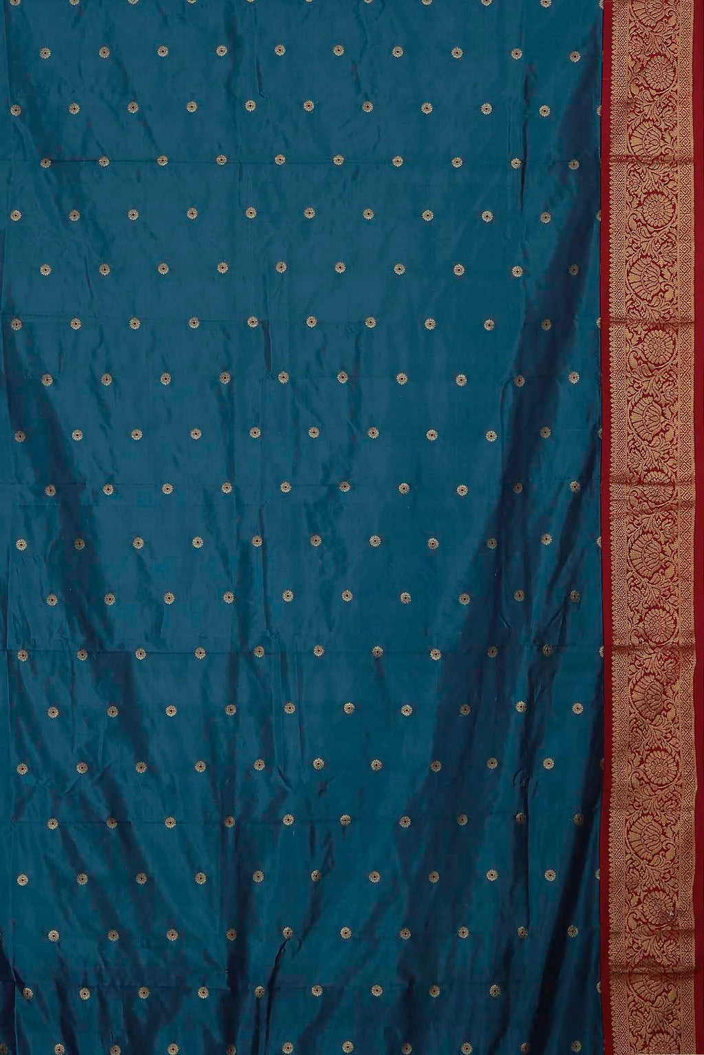 Blue Blended Bangalore Silk Saree