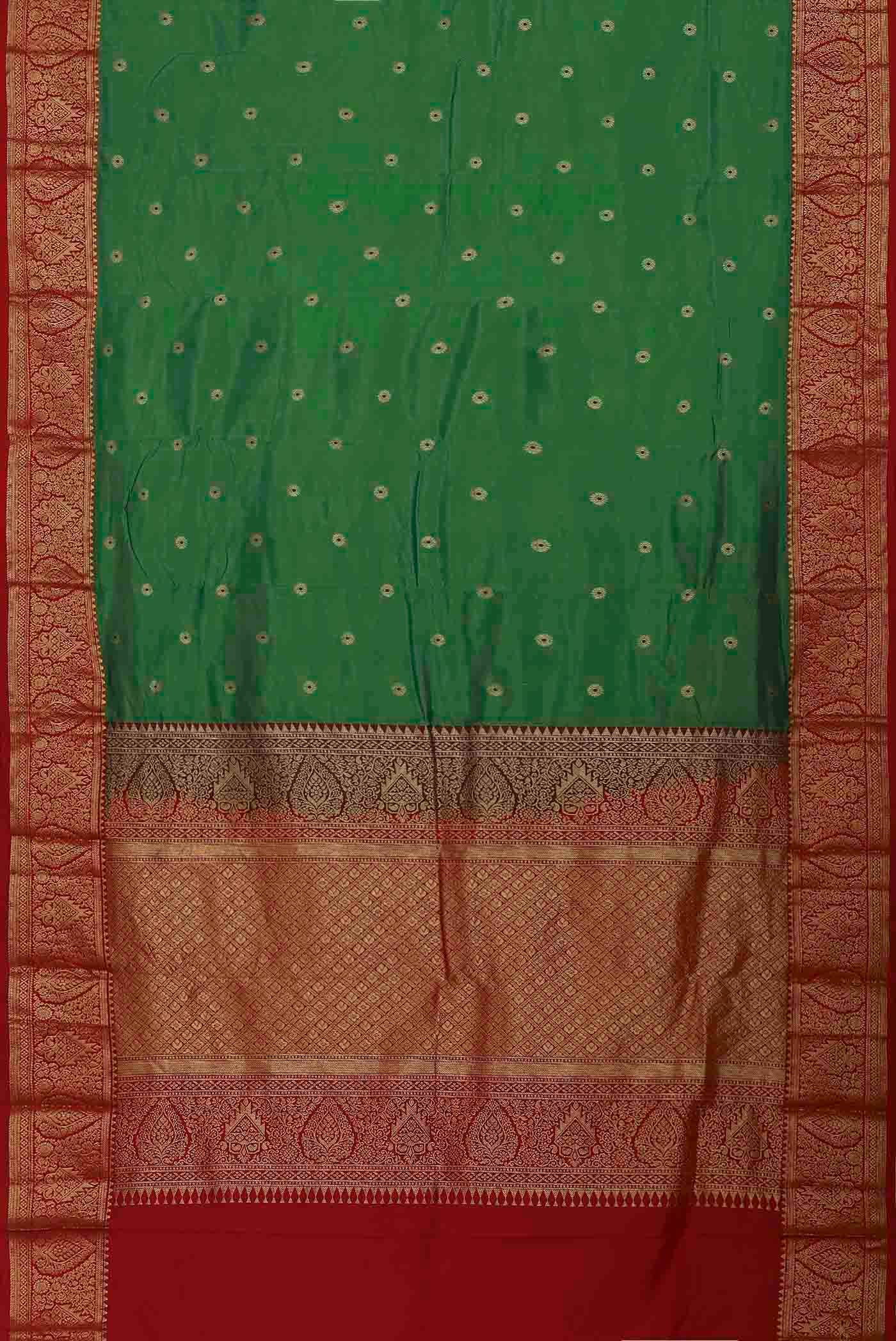 Green Blended Bangalore Silk Saree