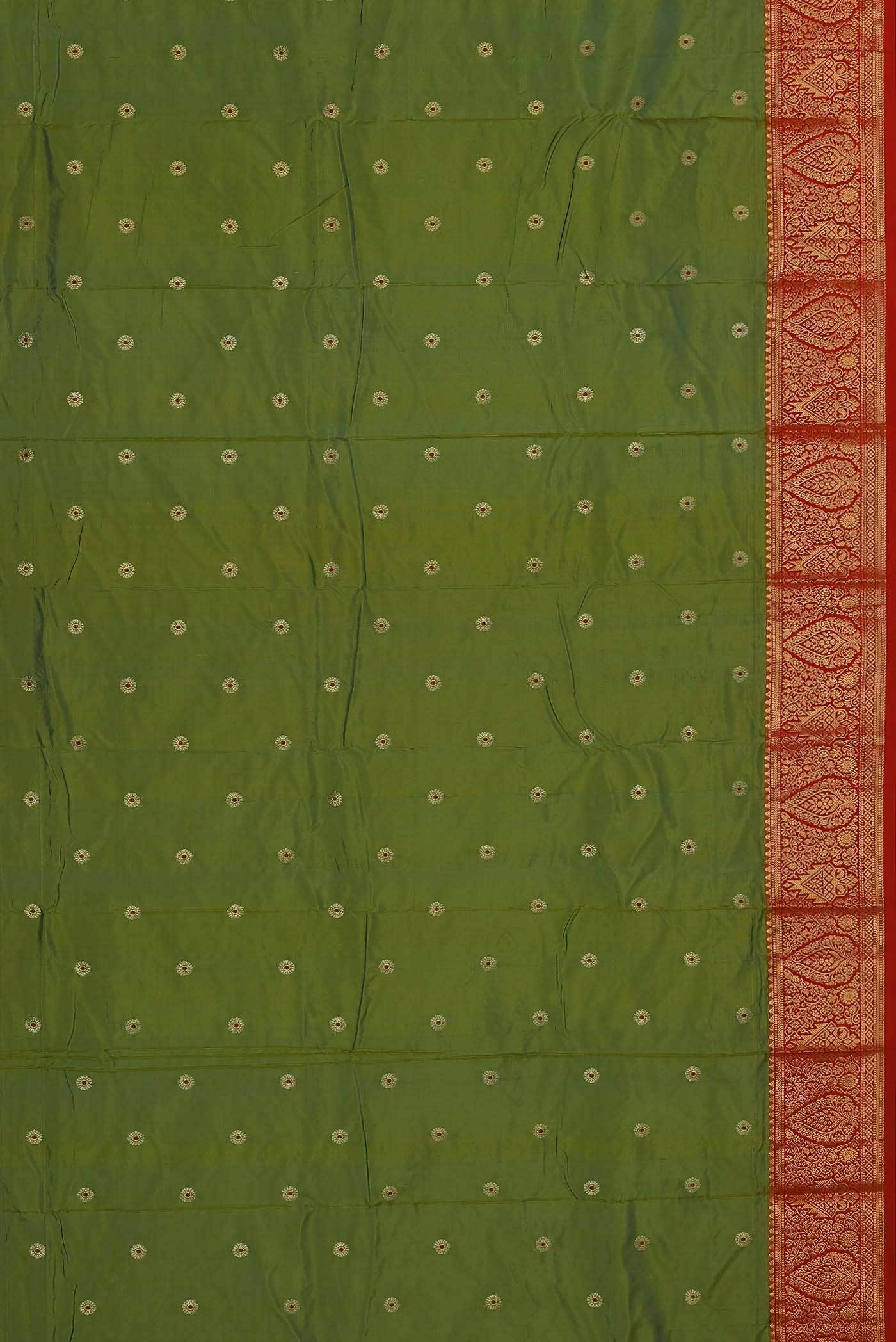 Green Blended Bangalore Silk Saree