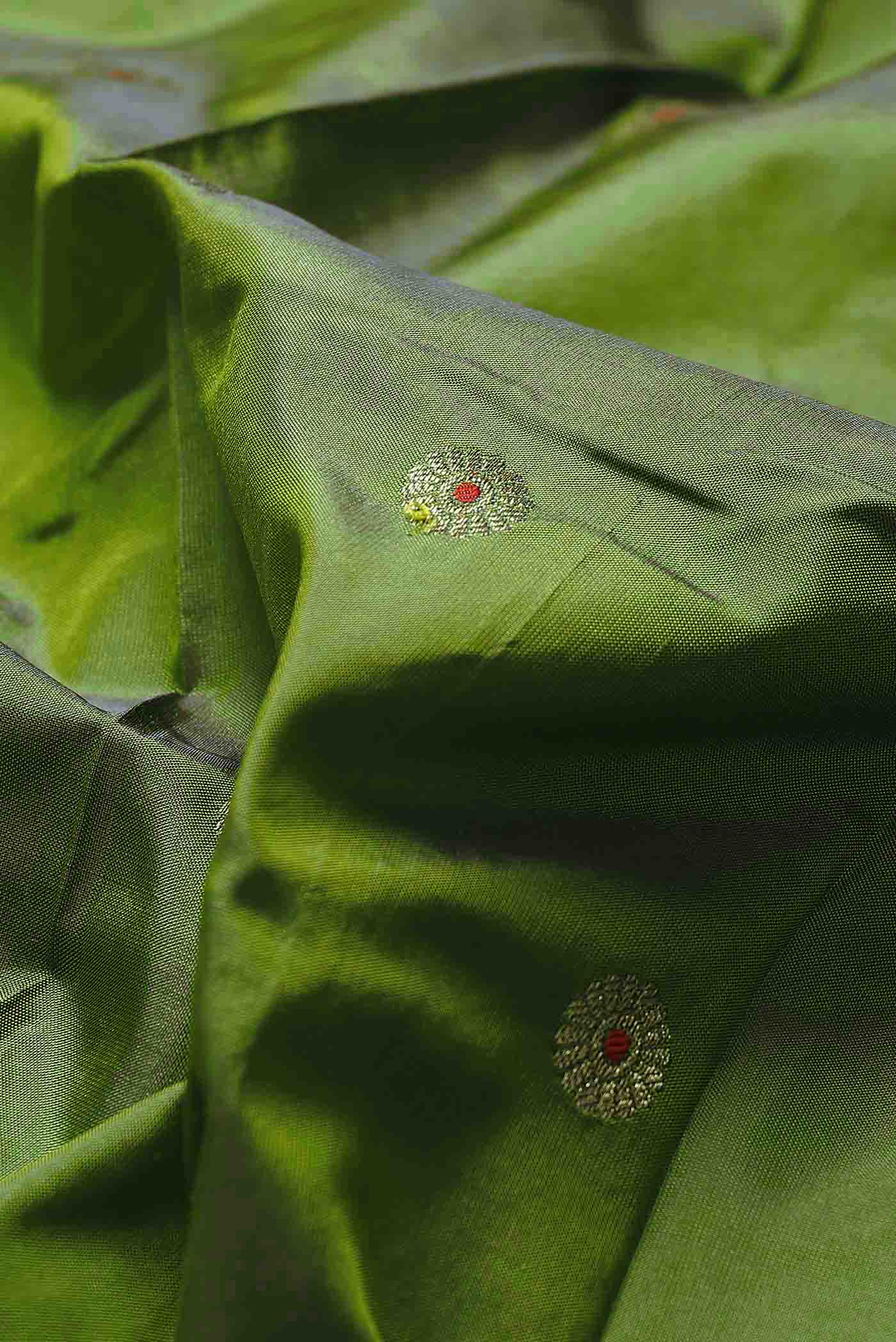 Green Blended Bangalore Silk Saree