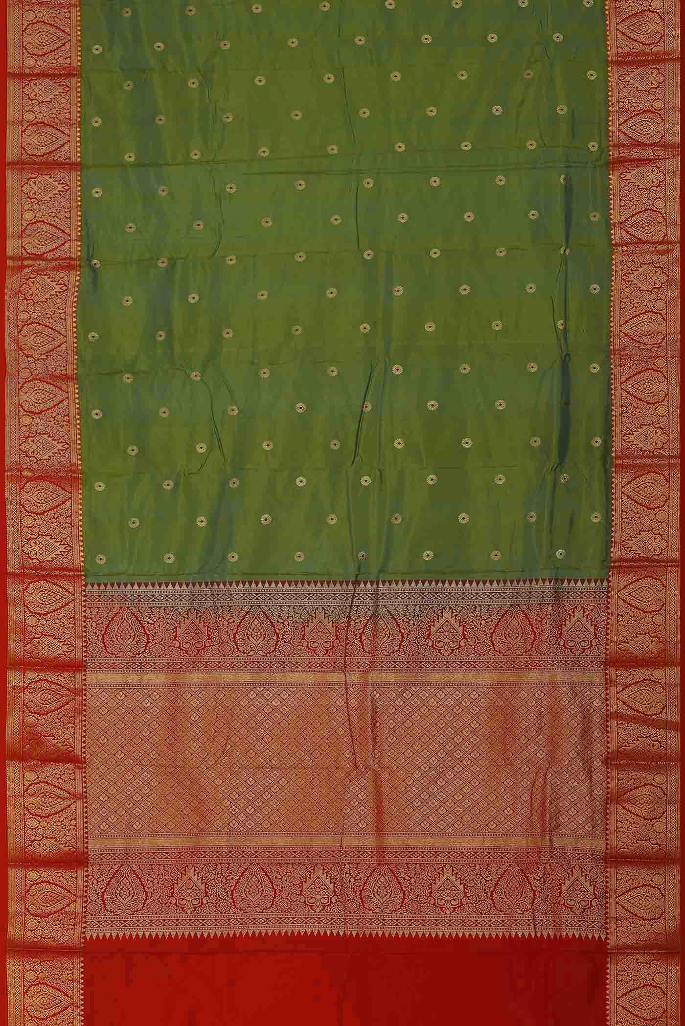 Green Blended Bangalore Silk Saree