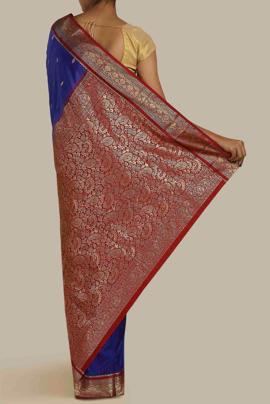 Blue Bangalore Silk Saree
