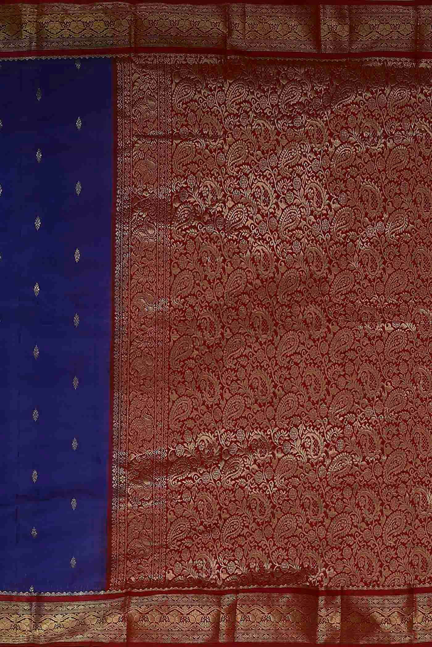 Blue Bangalore Silk Saree