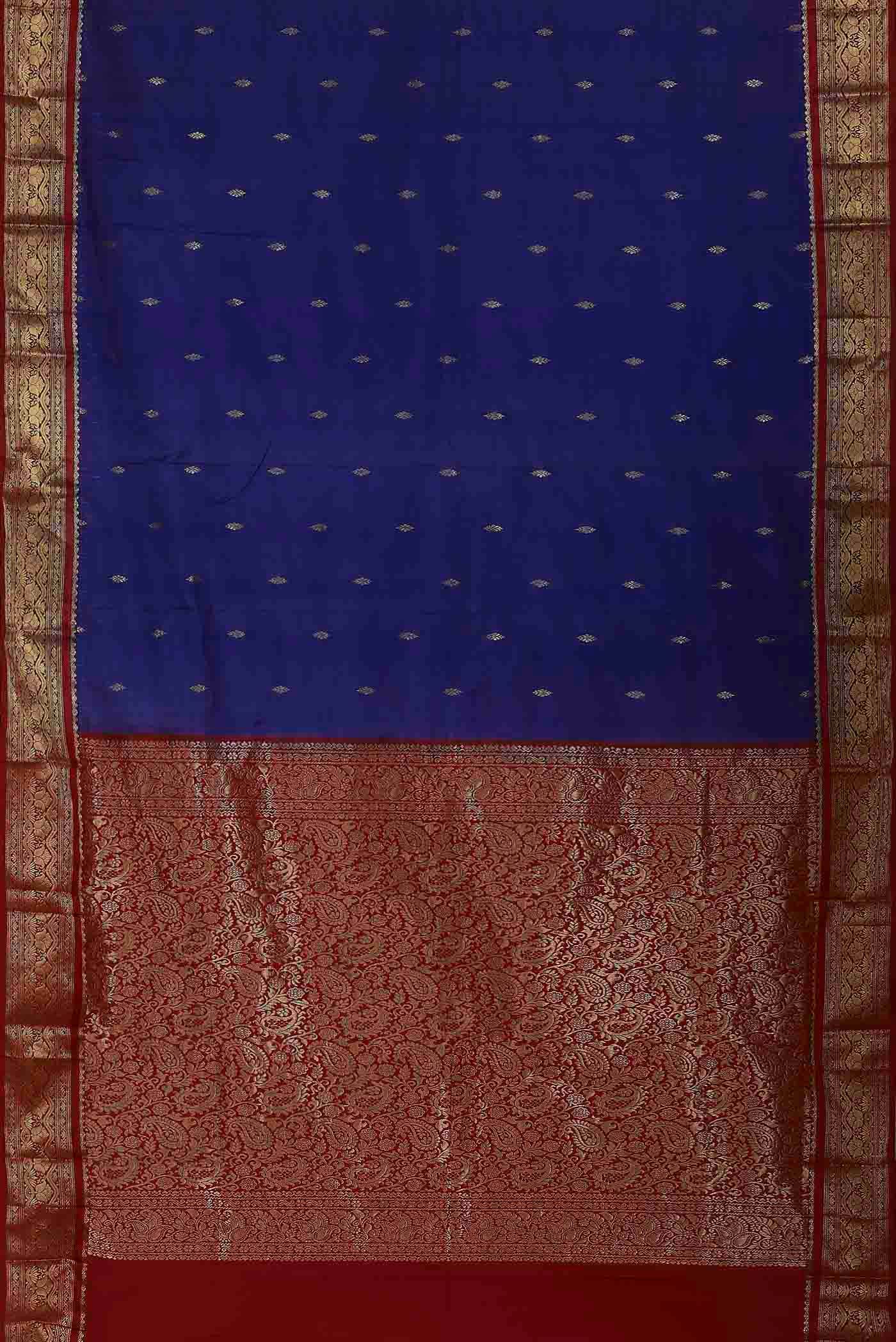 Blue Bangalore Silk Saree