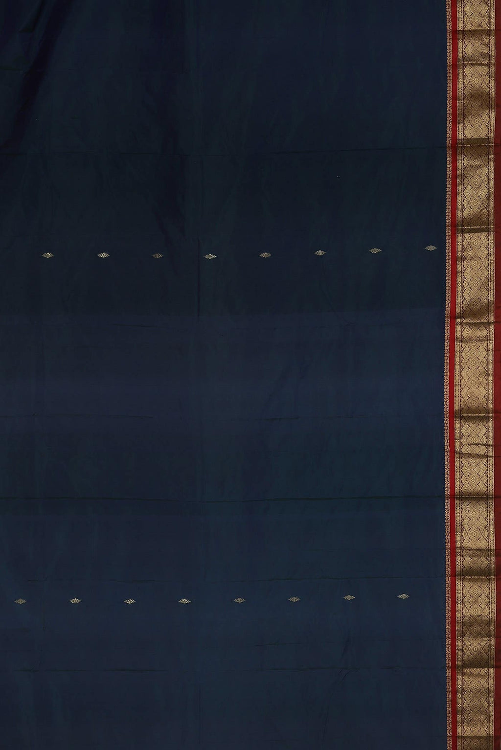Blue Blended Bangalore Silk Saree