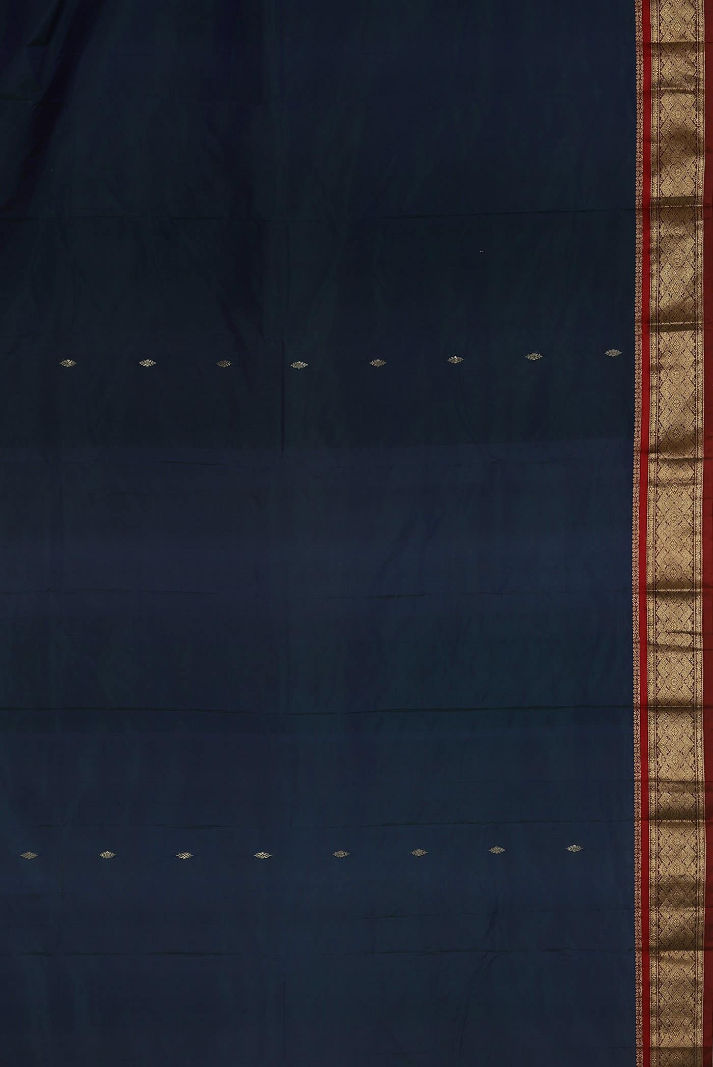 Blue Blended Bangalore Silk Saree