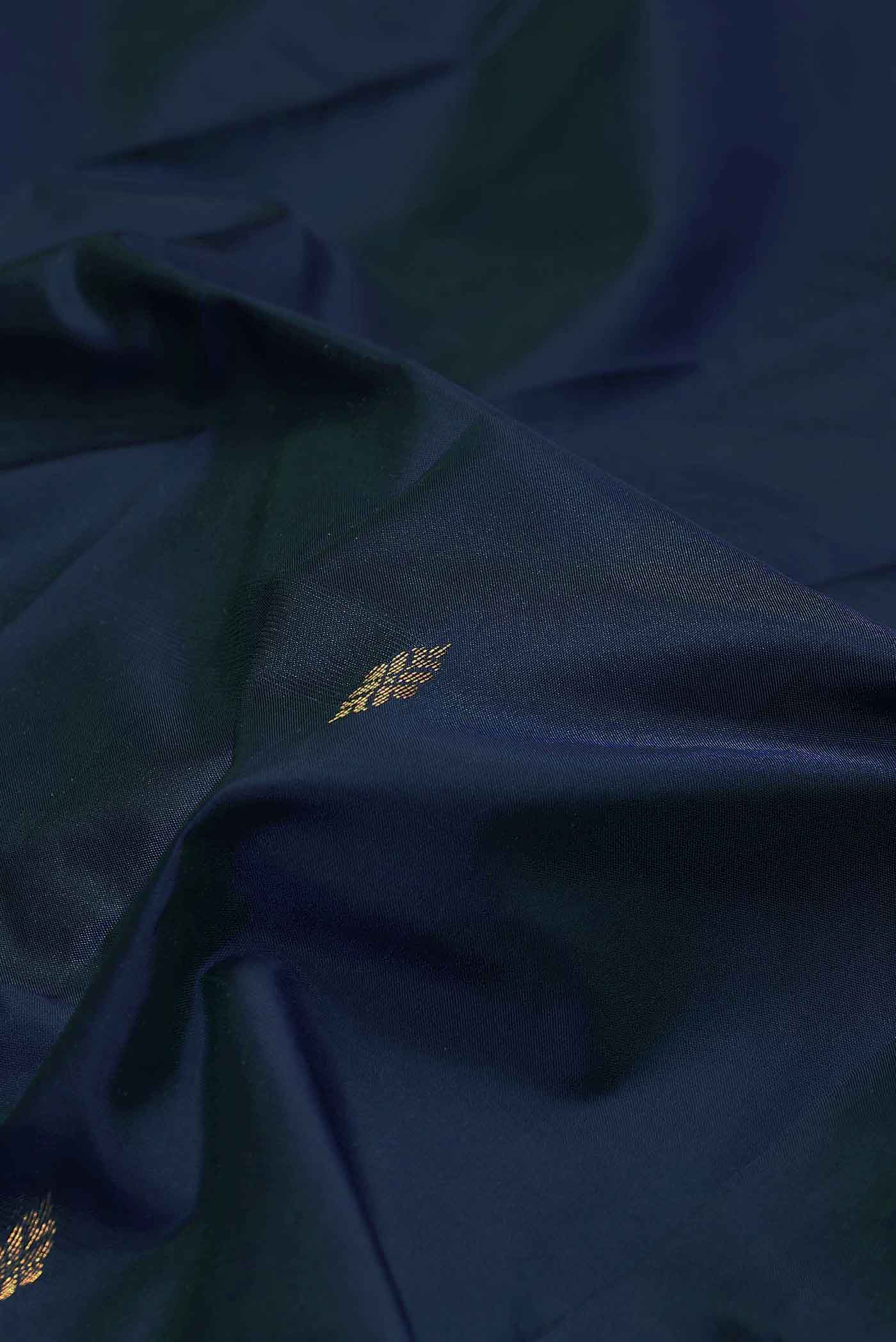 Blue Blended Bangalore Silk Saree