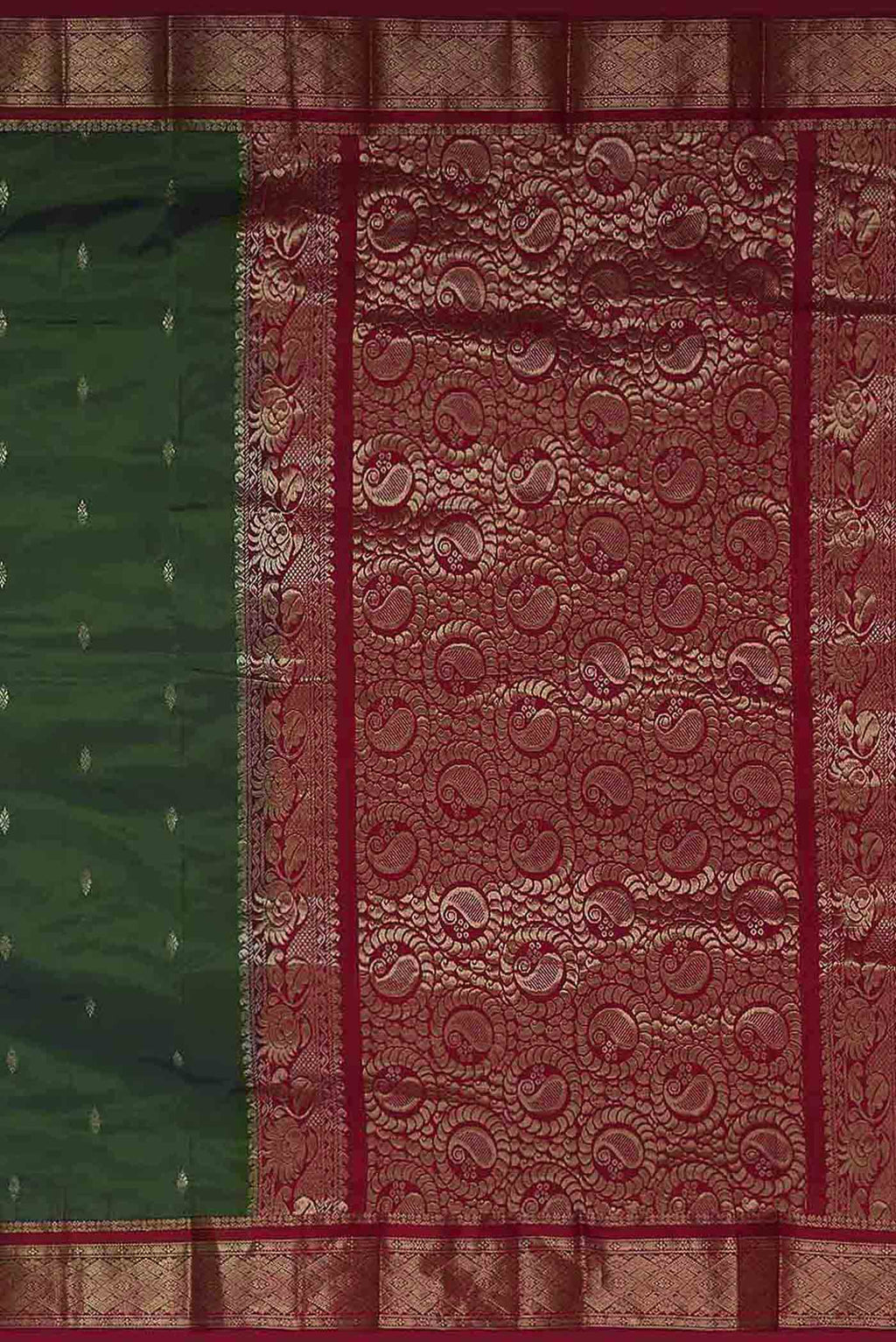 Green Blended Bangalore Silk Saree