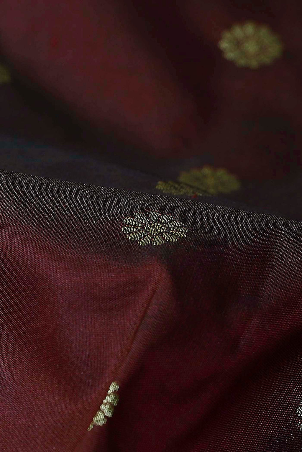 Maroon Blended Bangalore Silk Saree