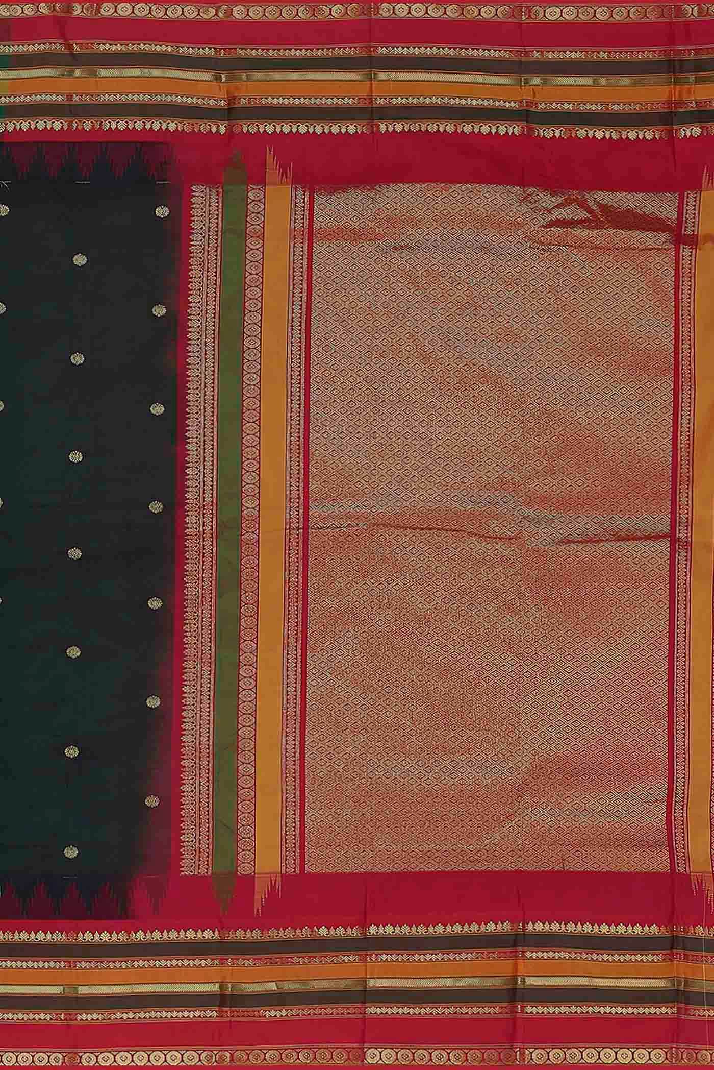 Blue Blended Bangalore Silk Saree