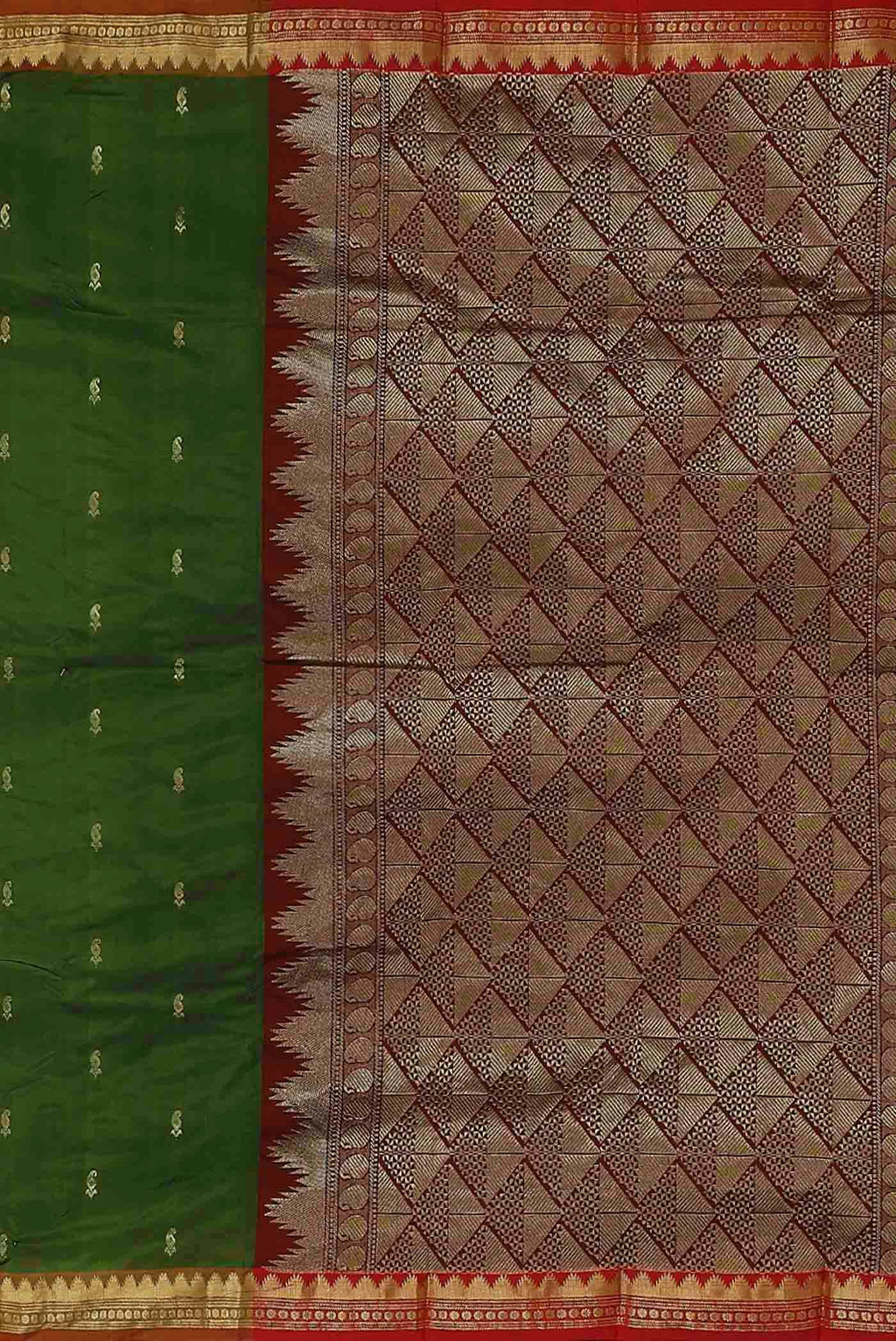 Green Blended Bangalore Silk Saree