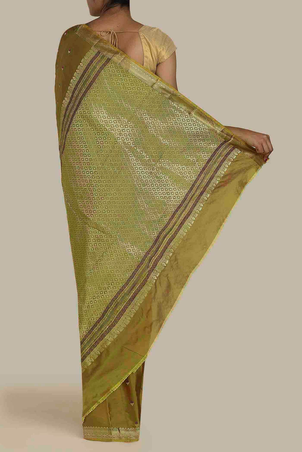 Green Bangalore Silk Saree