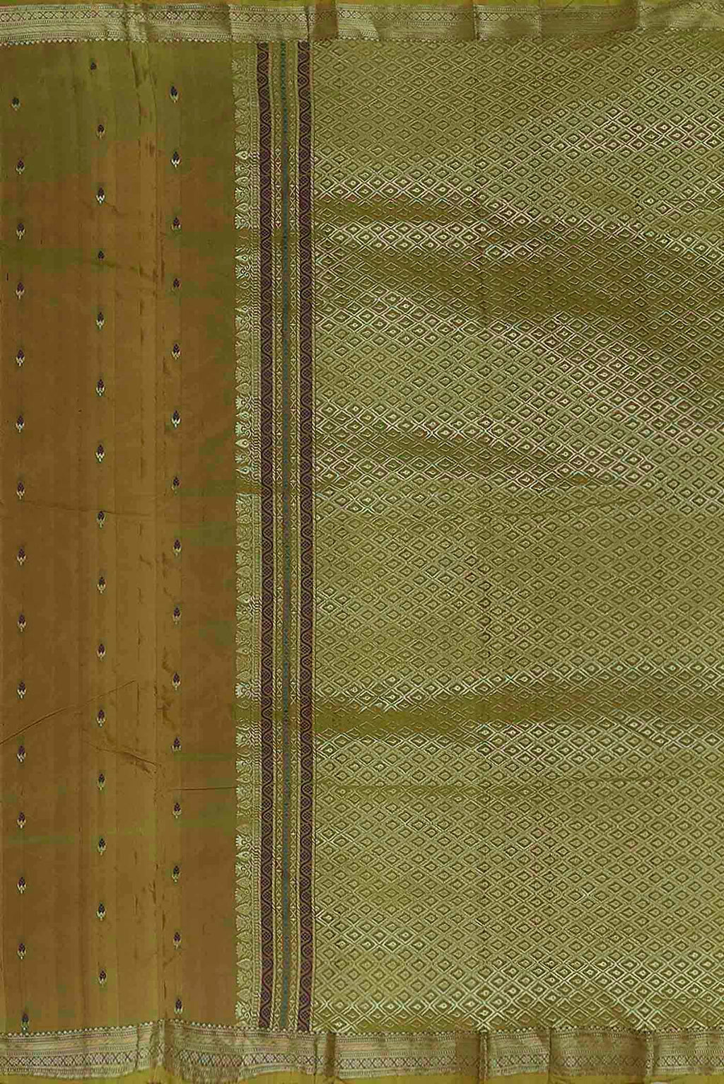 Green Bangalore Silk Saree