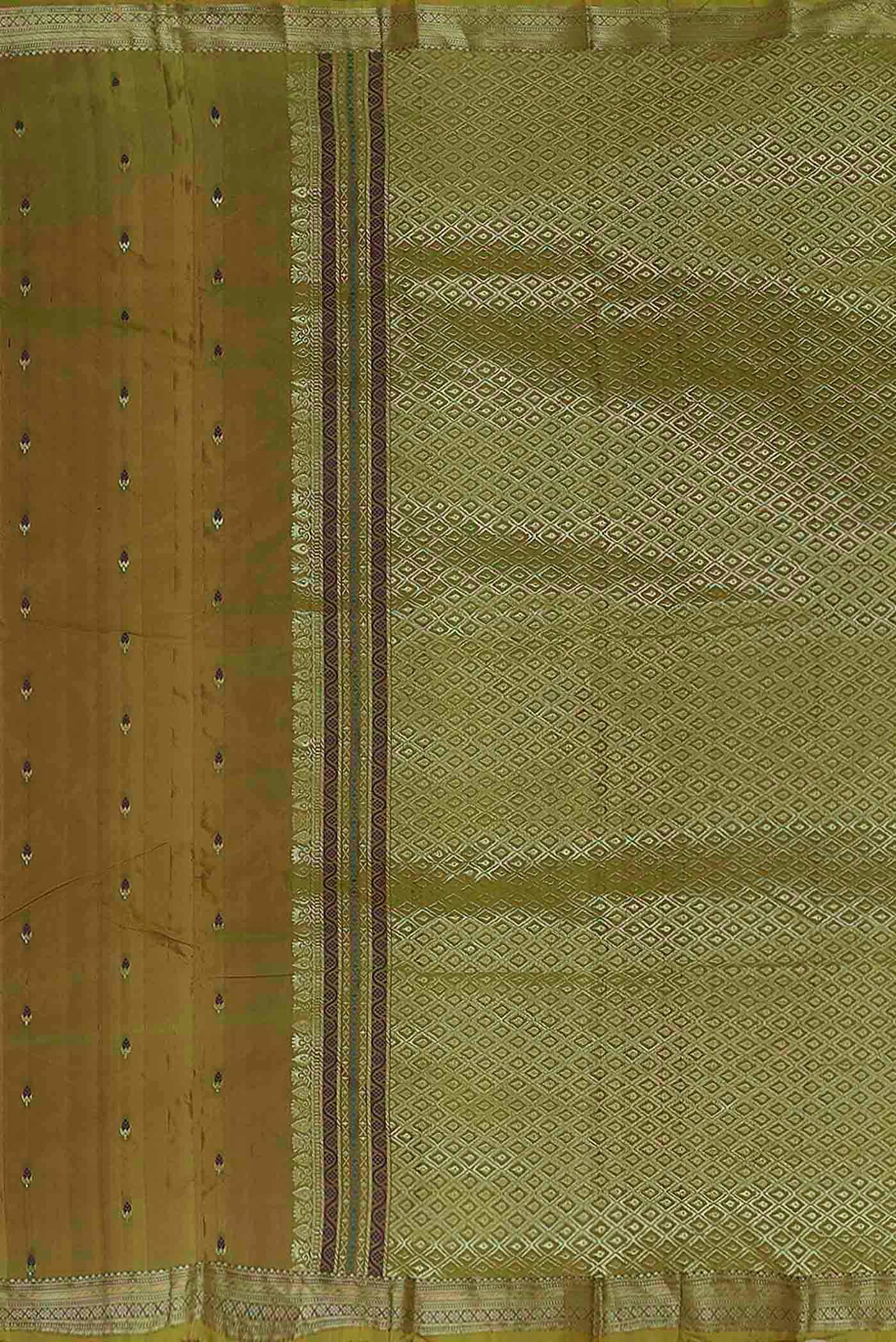 Green Bangalore Silk Saree
