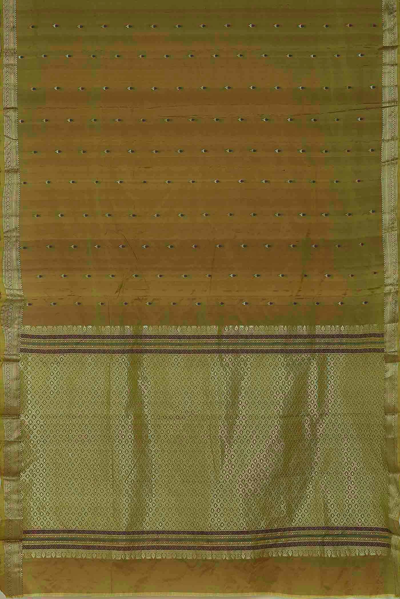 Green Bangalore Silk Saree
