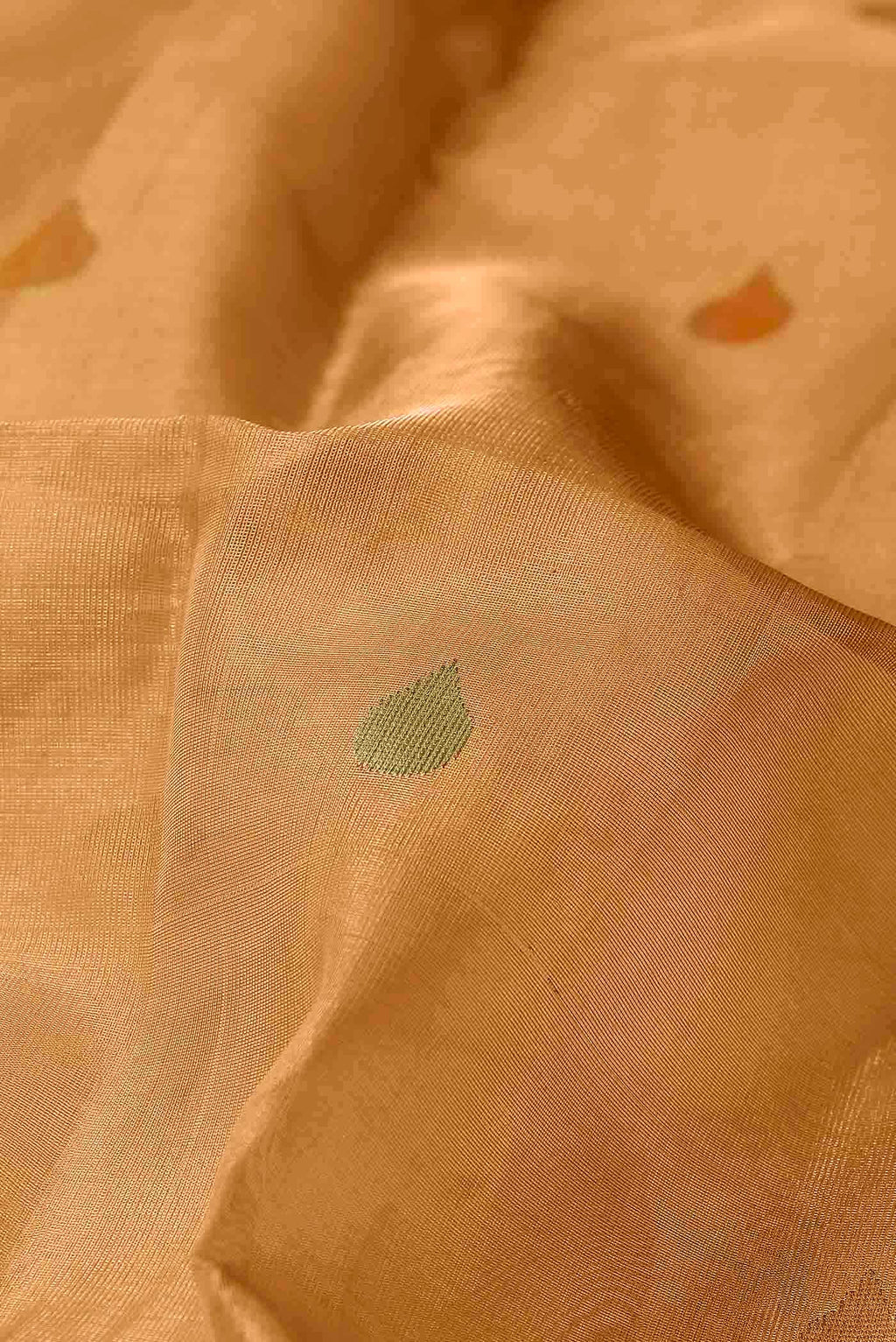 Yellow Chanderi Tissue Silk Cotton Saree