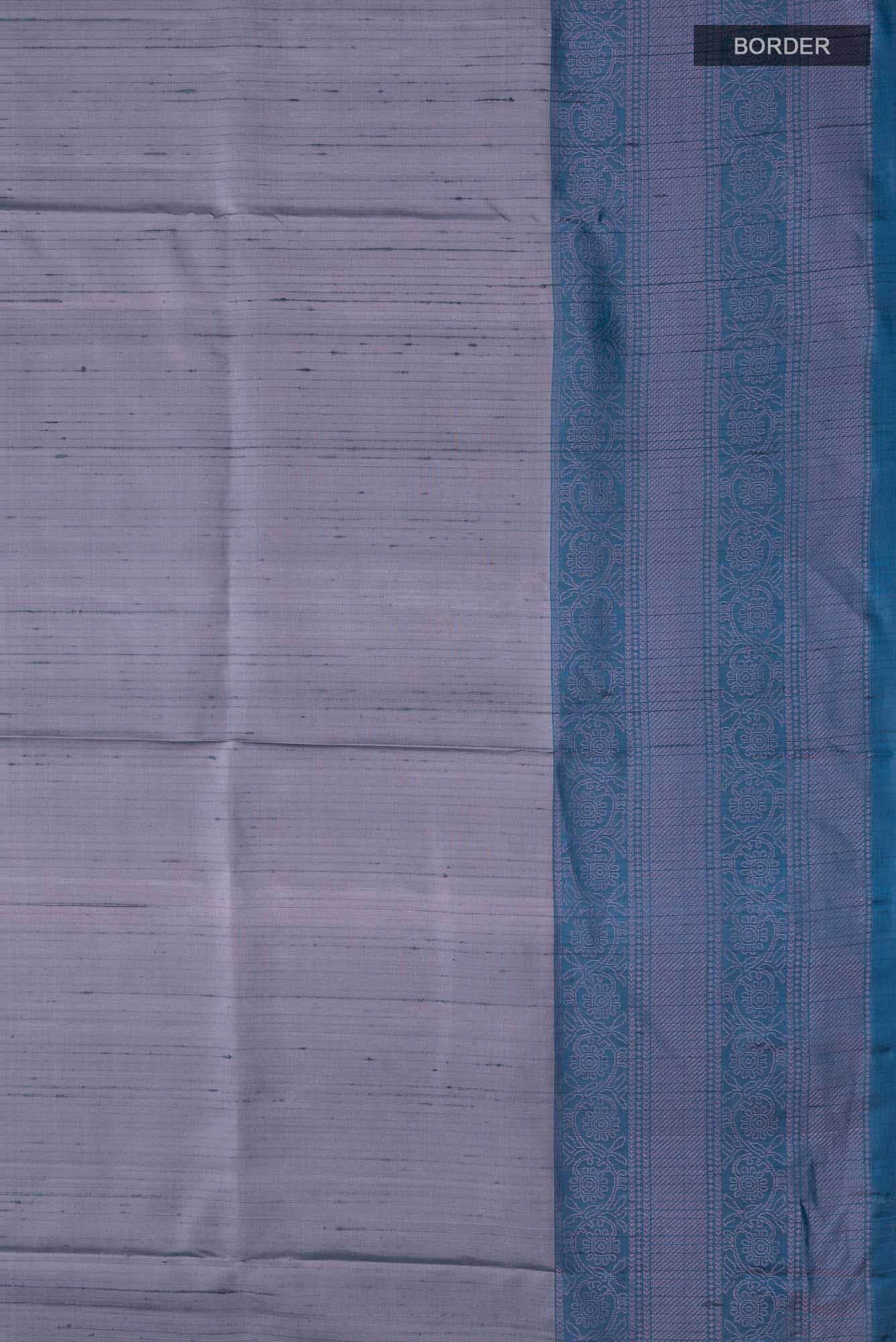 Grey Soft Silk Saree