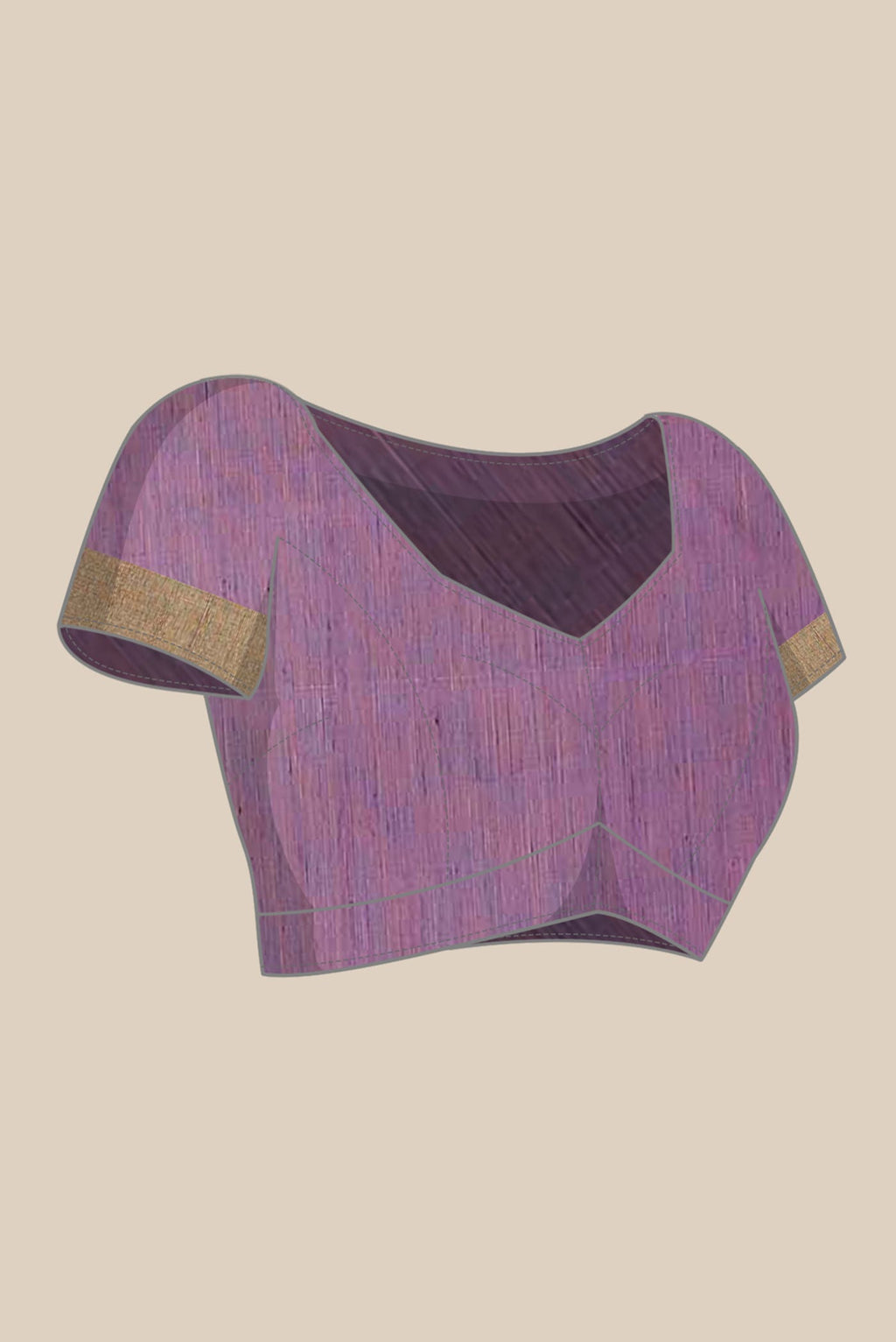Purple Chanderi Silk Cotton Saree