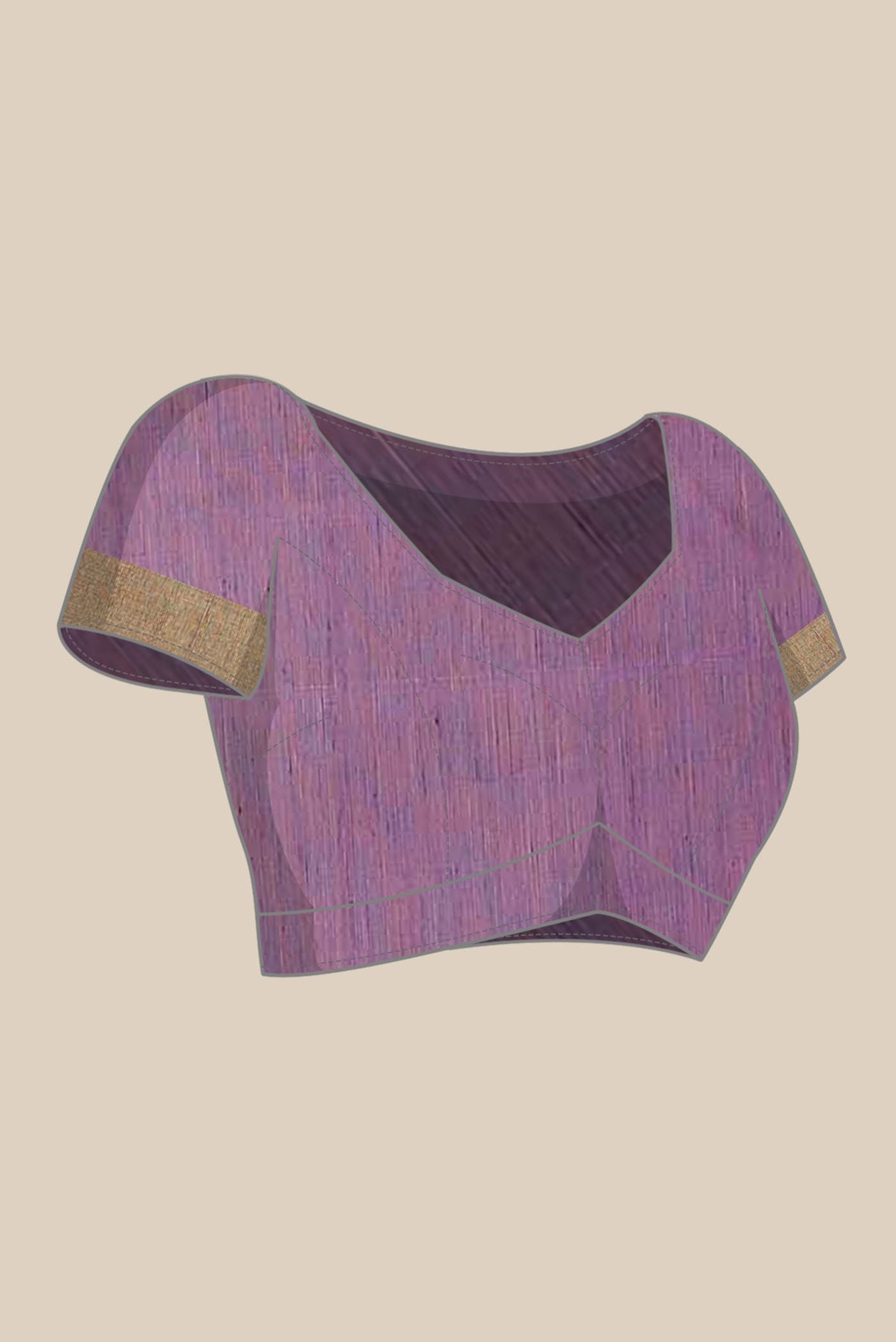 Purple Chanderi Silk Cotton Saree