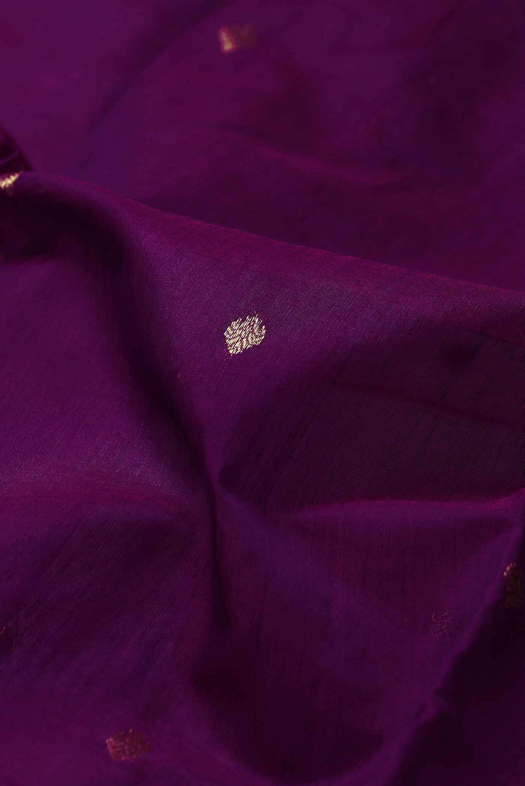 Purple Chanderi Silk Cotton Saree