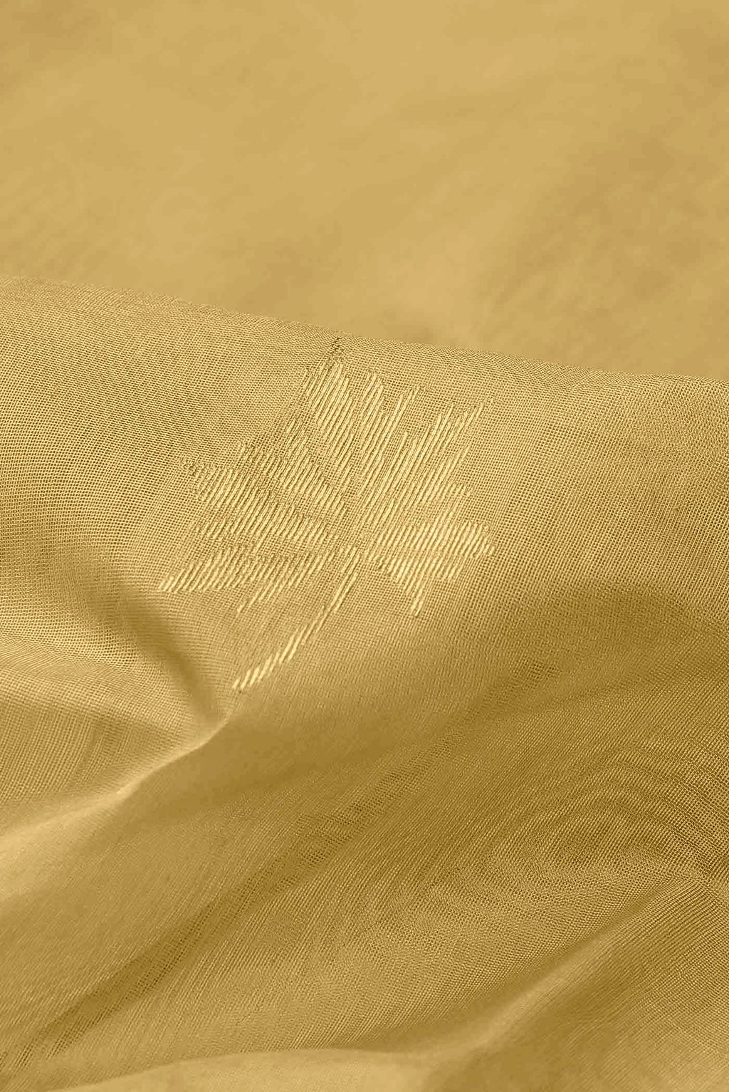 Mustard Chanderi Silk Cotton Saree