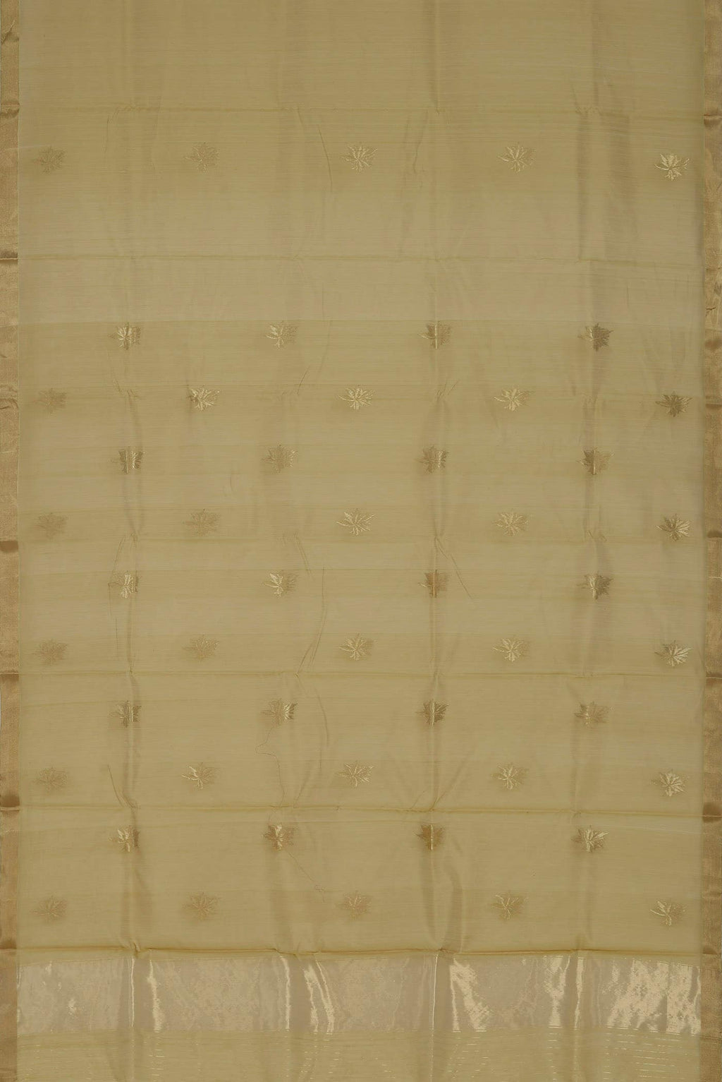 Mustard Chanderi Silk Cotton Saree