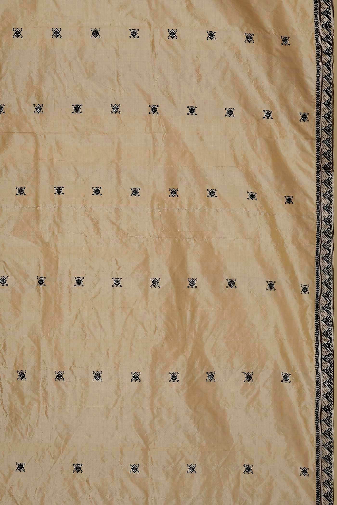 Beige Assam Silk Saree