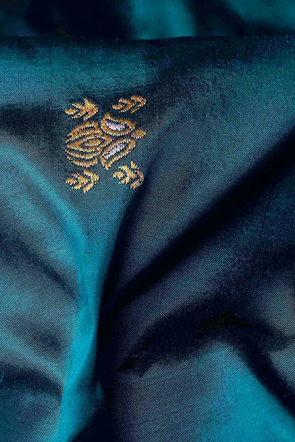 Blue Assam Silk Saree