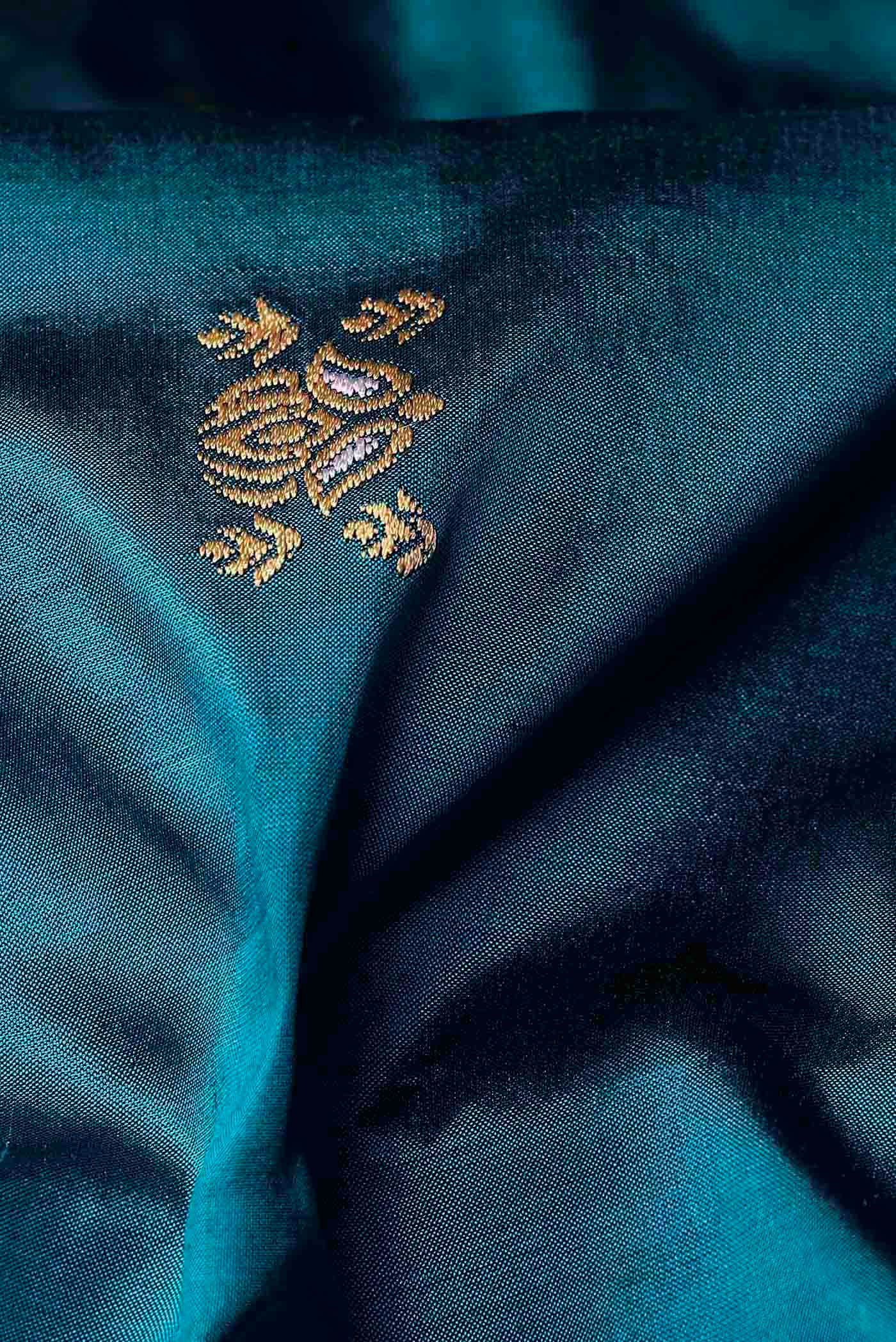 Blue Assam Silk Saree
