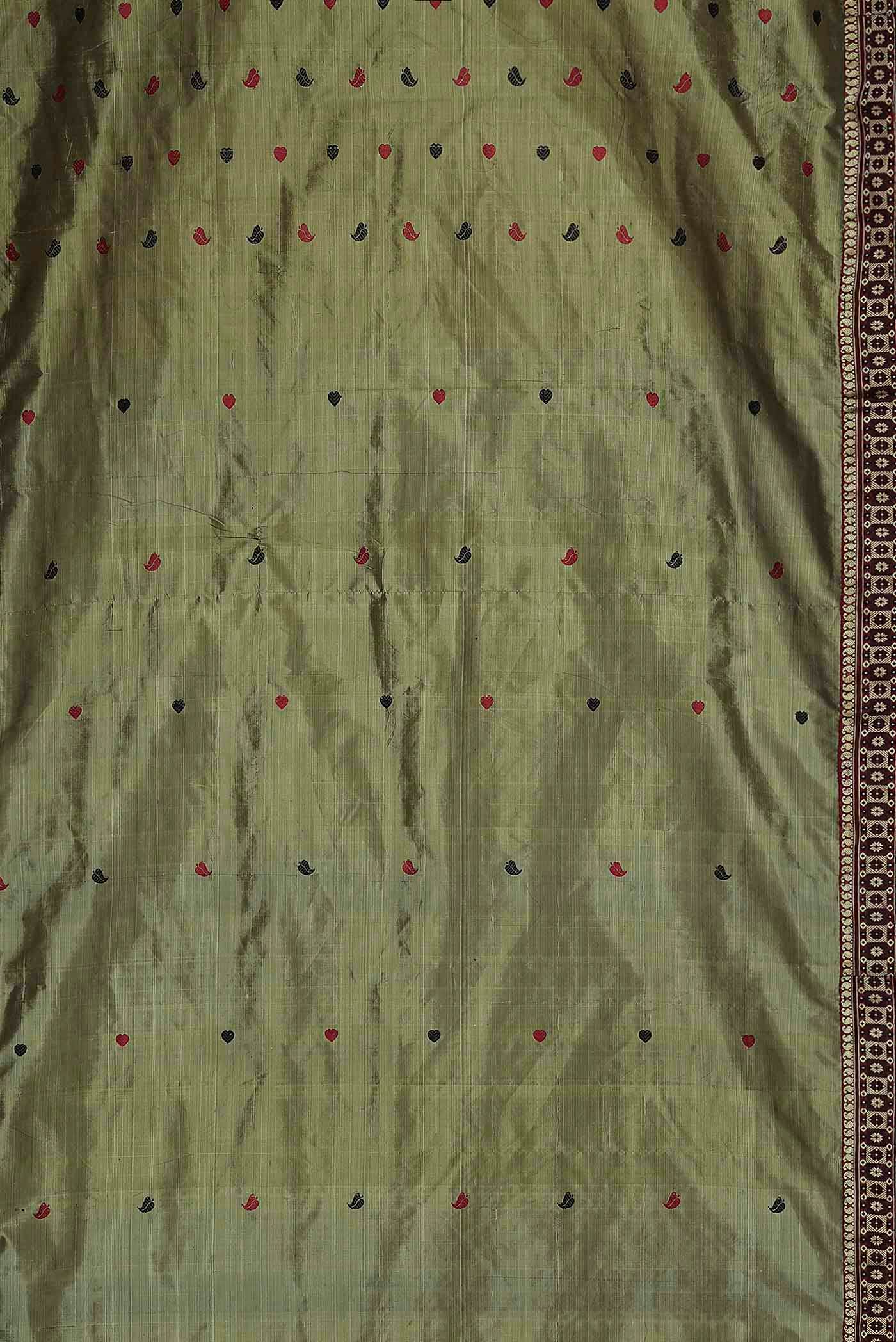 Green Assam Silk Saree