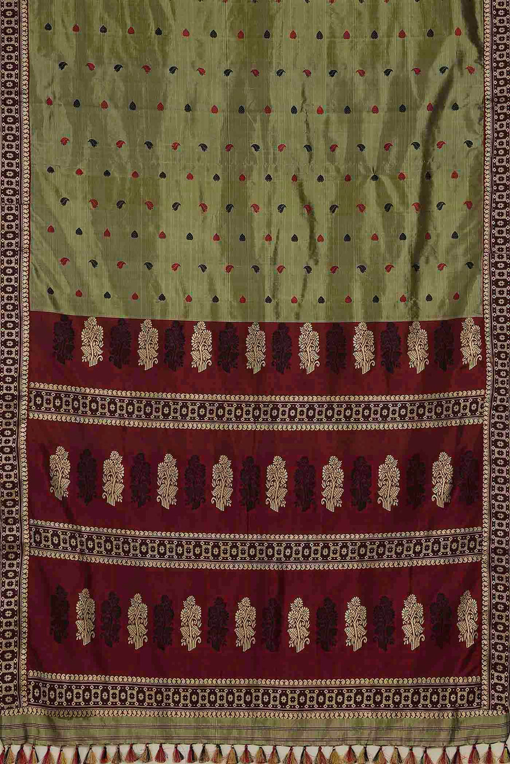 Green Assam Silk Saree