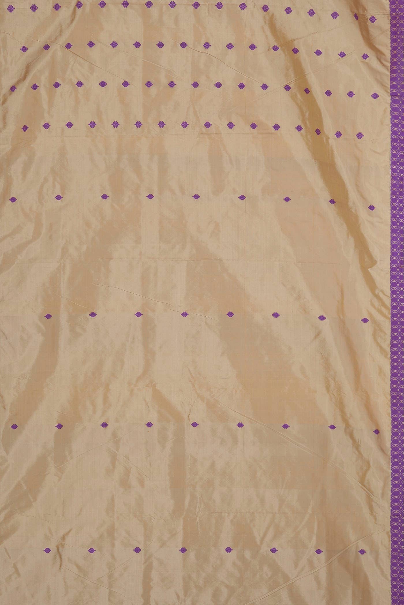 Beige Assam Silk Saree