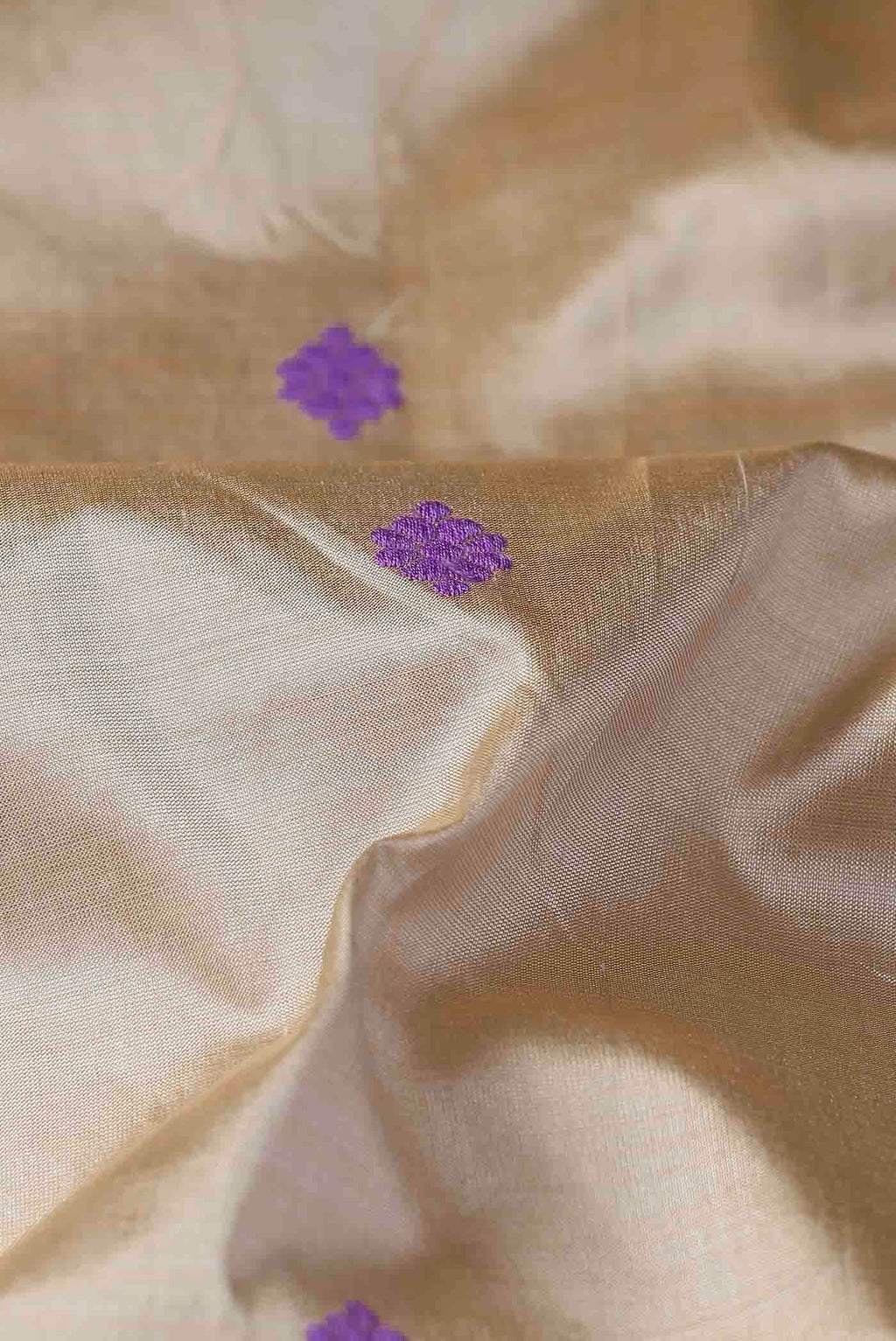 Beige Assam Silk Saree