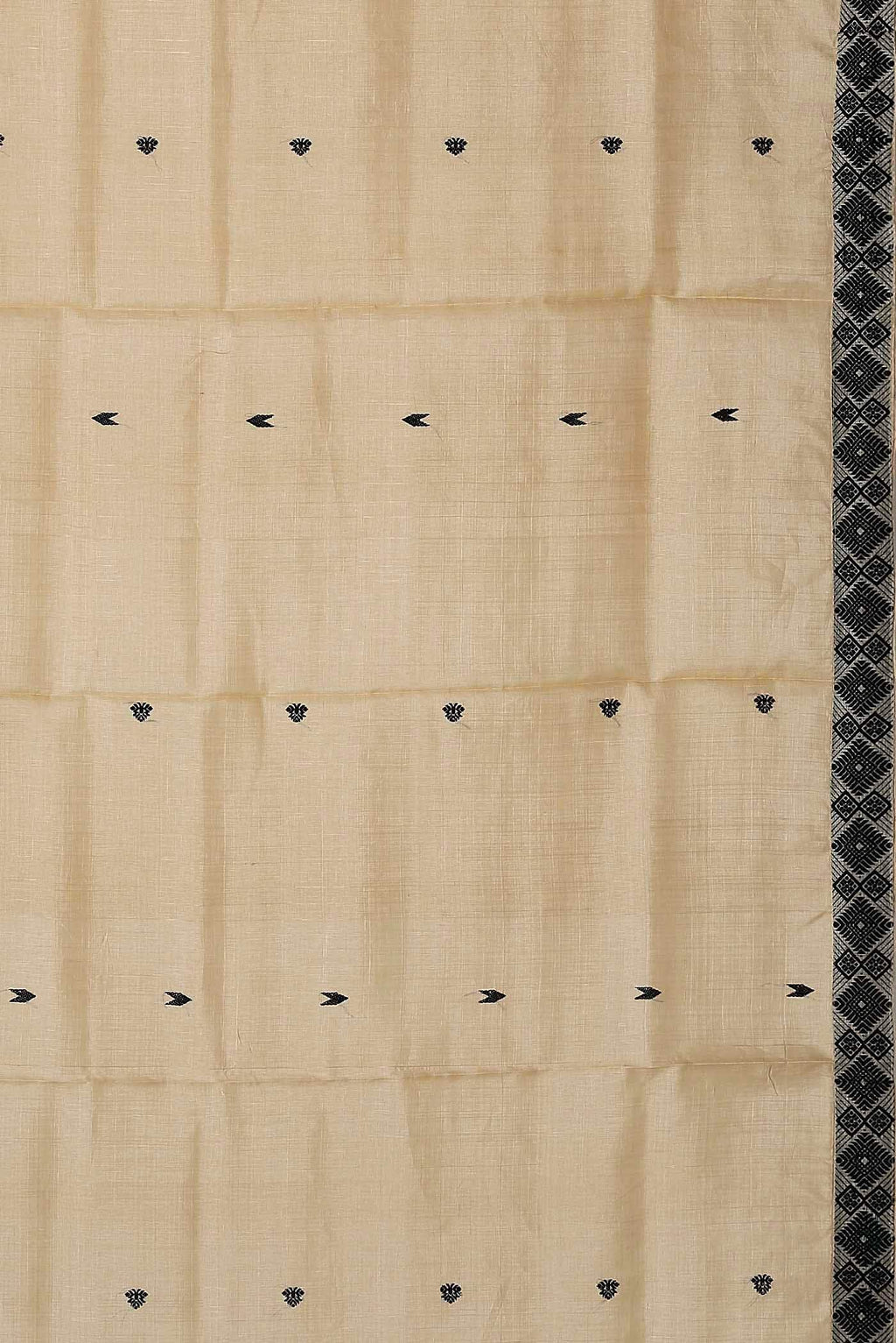 Beige Assam Silk Saree