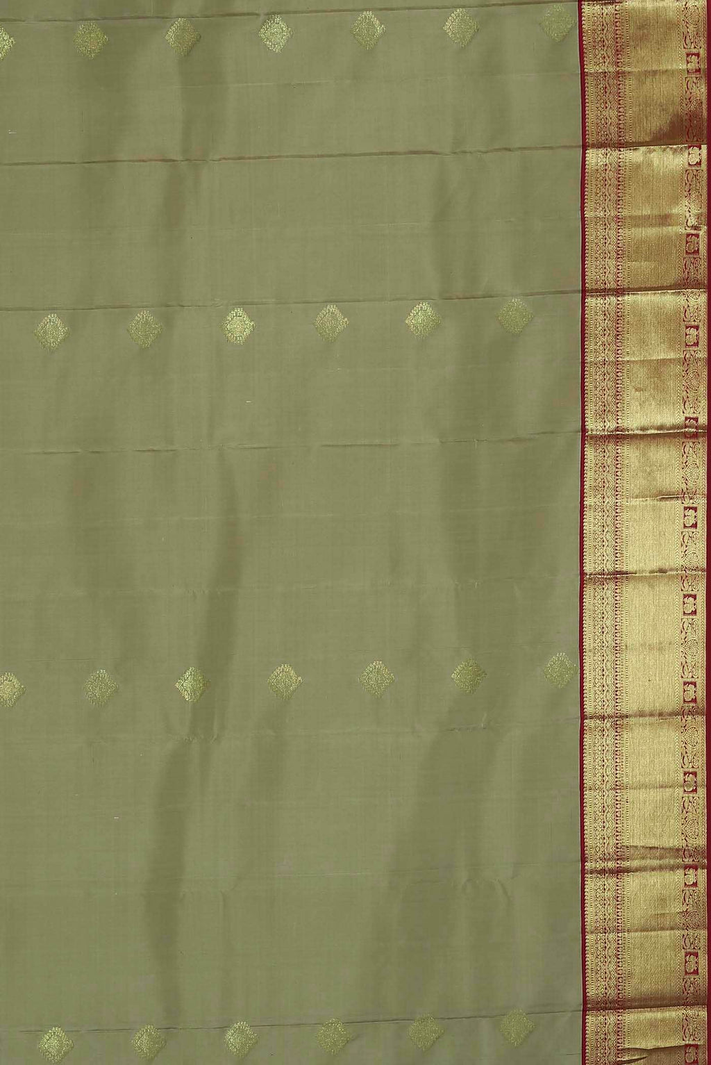 Beige Kanchipuram Silk Saree