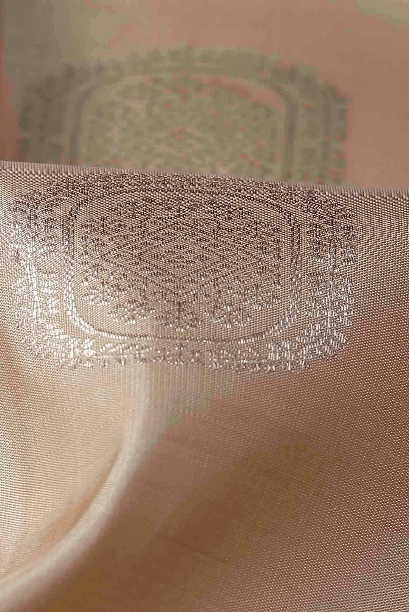 Beige Kanchipuram Silk Saree