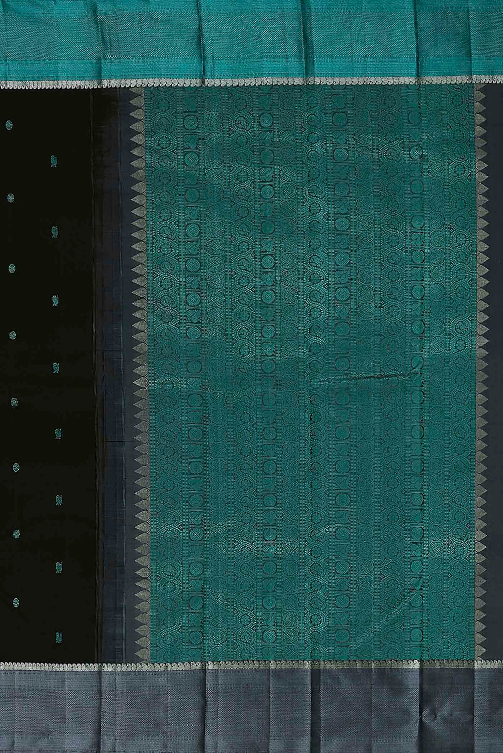 Black Kanchipuram Silk Saree