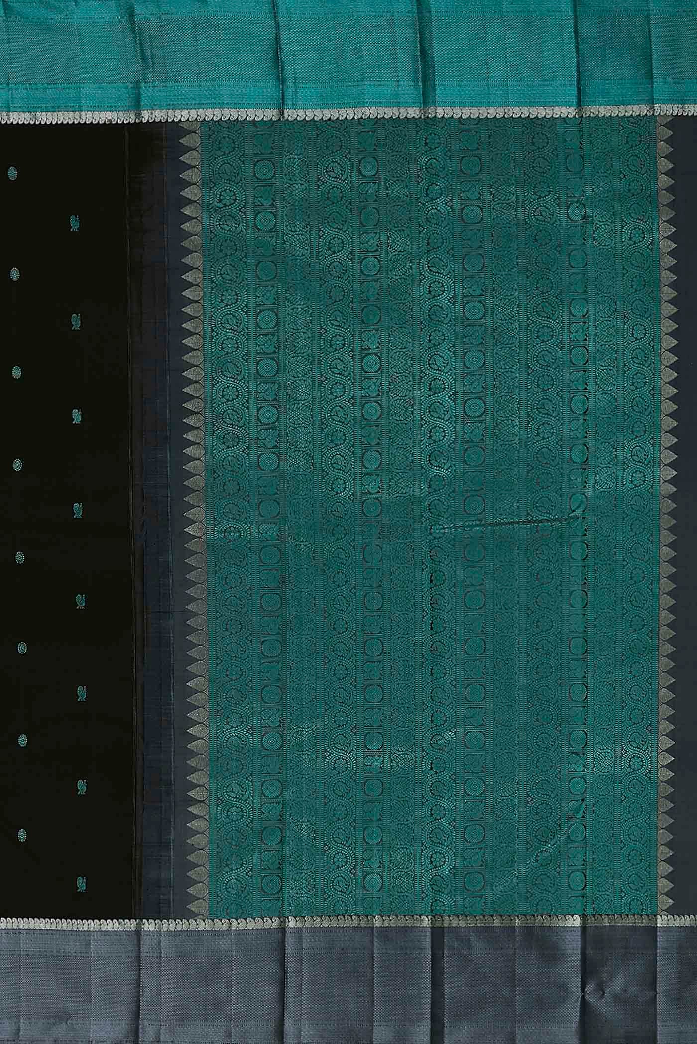 Black Kanchipuram Silk Saree