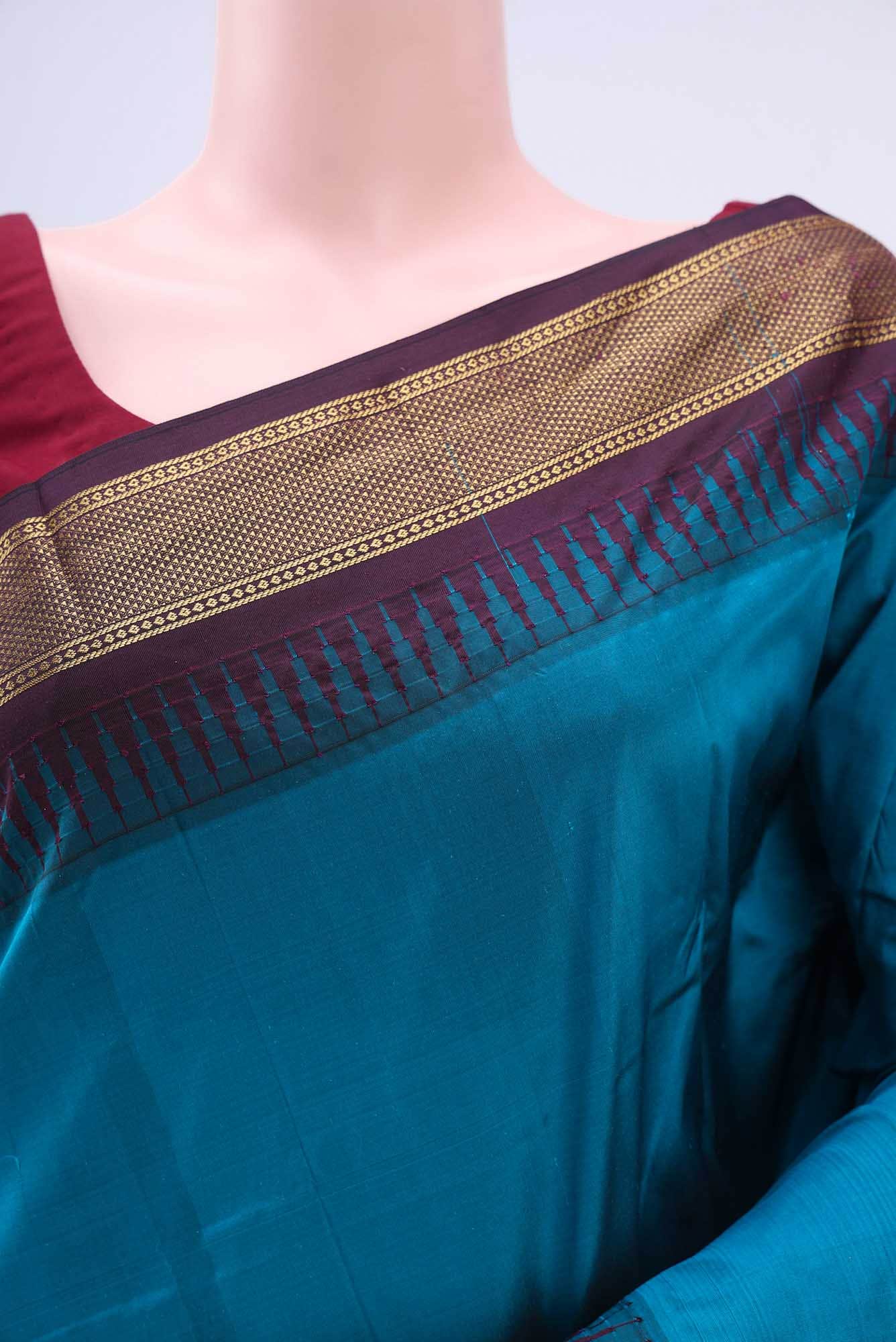 Blue Bangalore Silk Saree