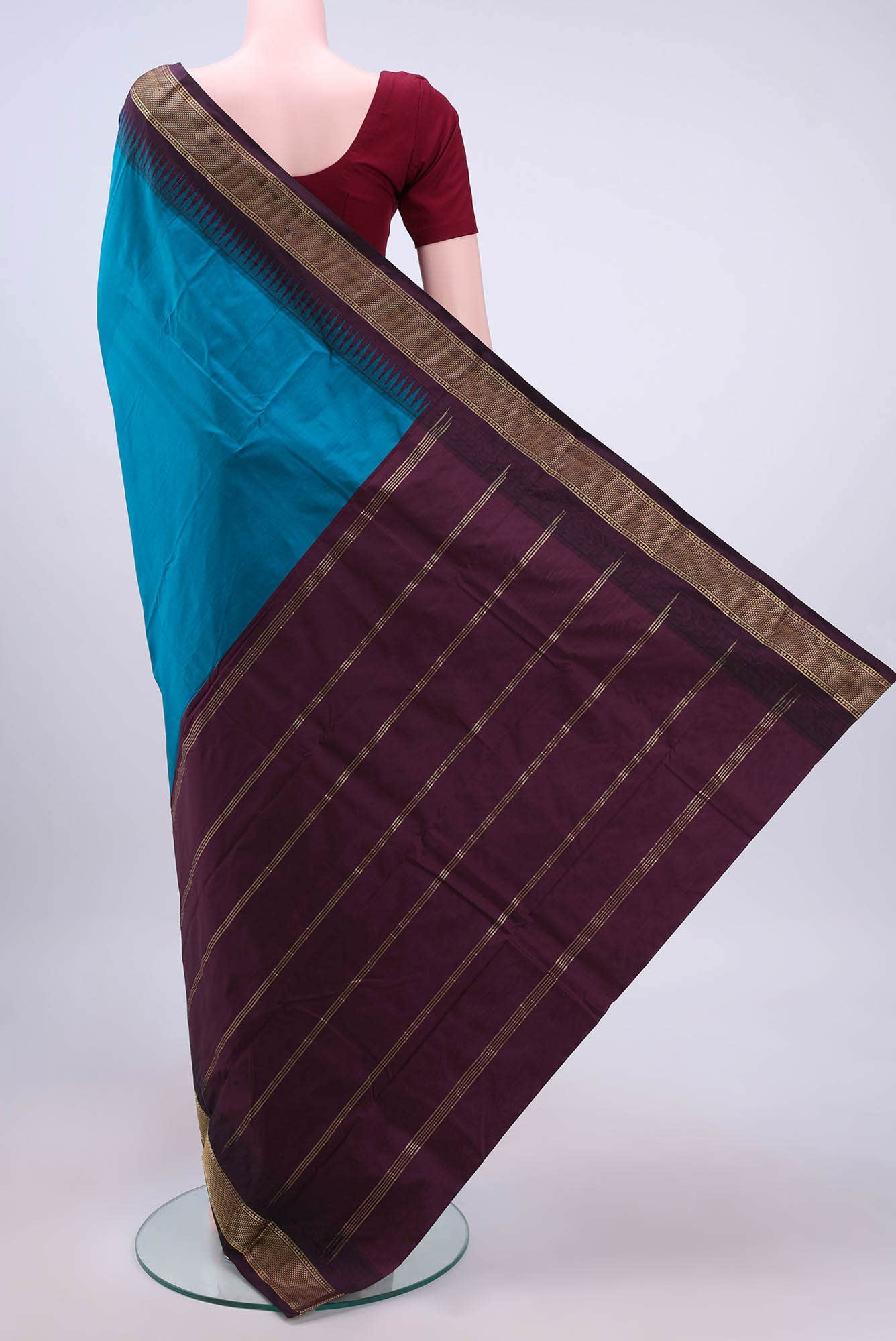 Blue Bangalore Silk Saree