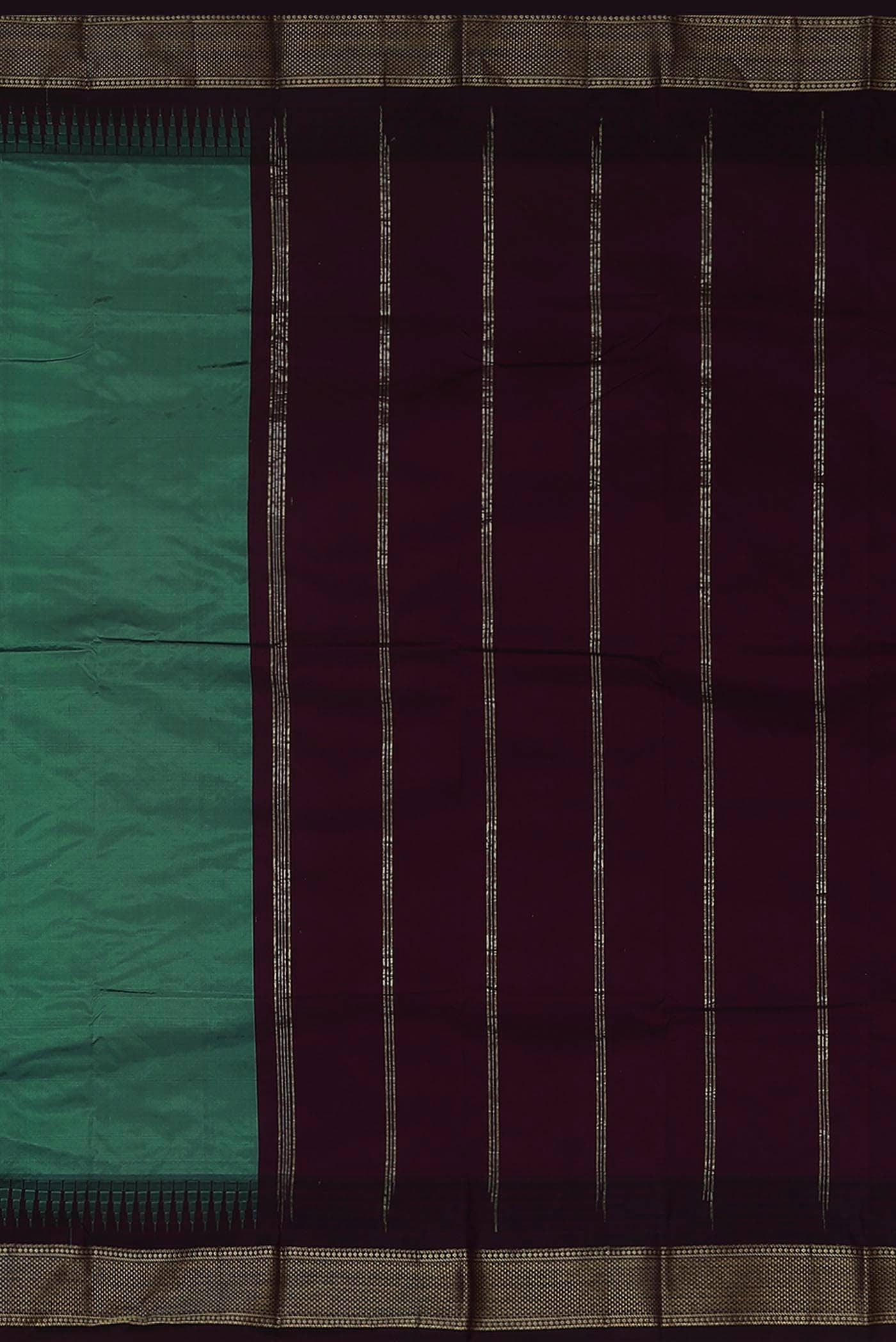 Green Blended Bangalore Silk Saree