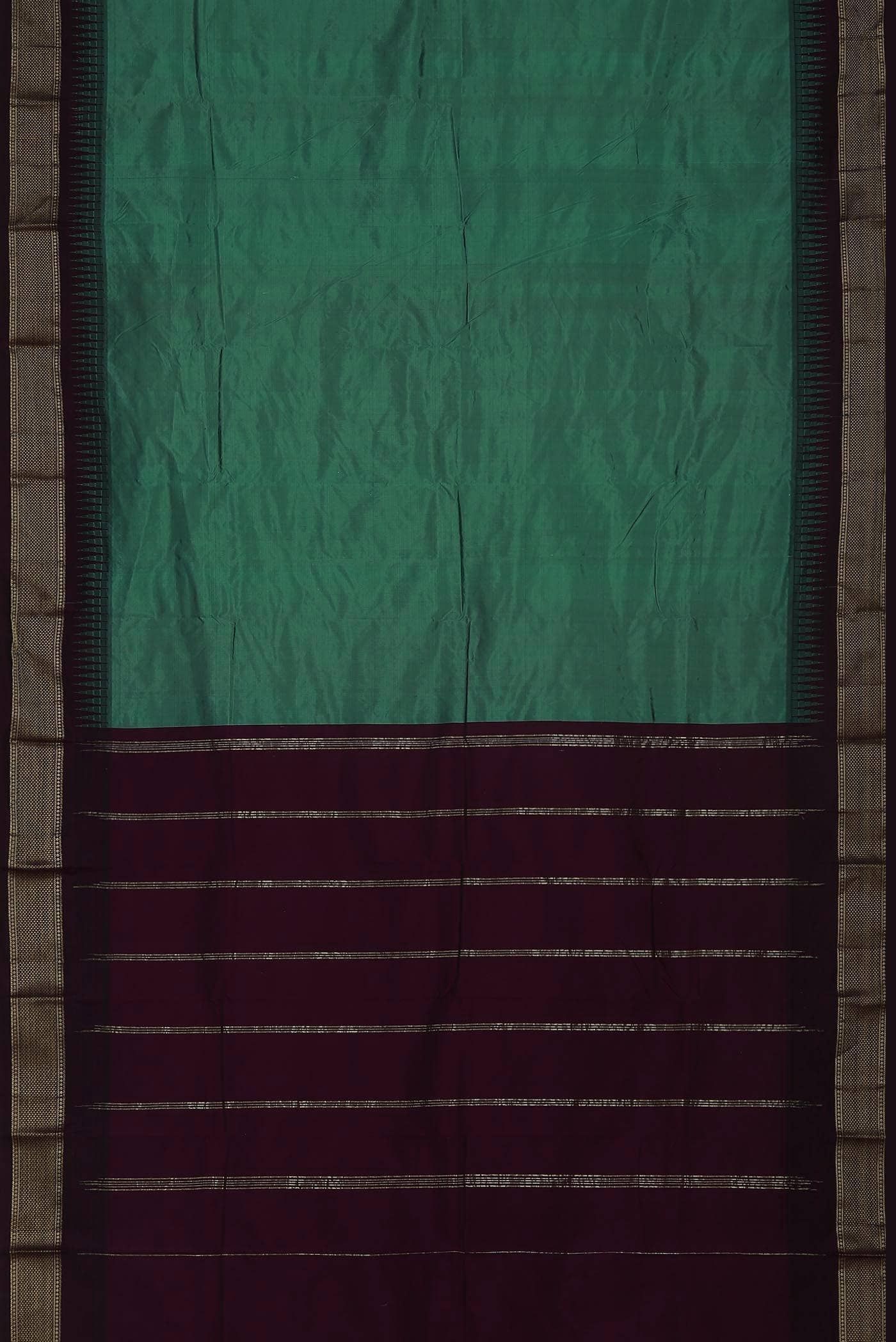 Green Blended Bangalore Silk Saree